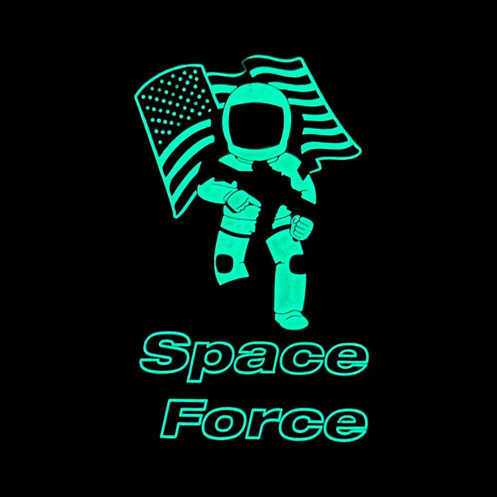 Space Force - Glow in the Dark - 4x2.5 inch PVC Patch