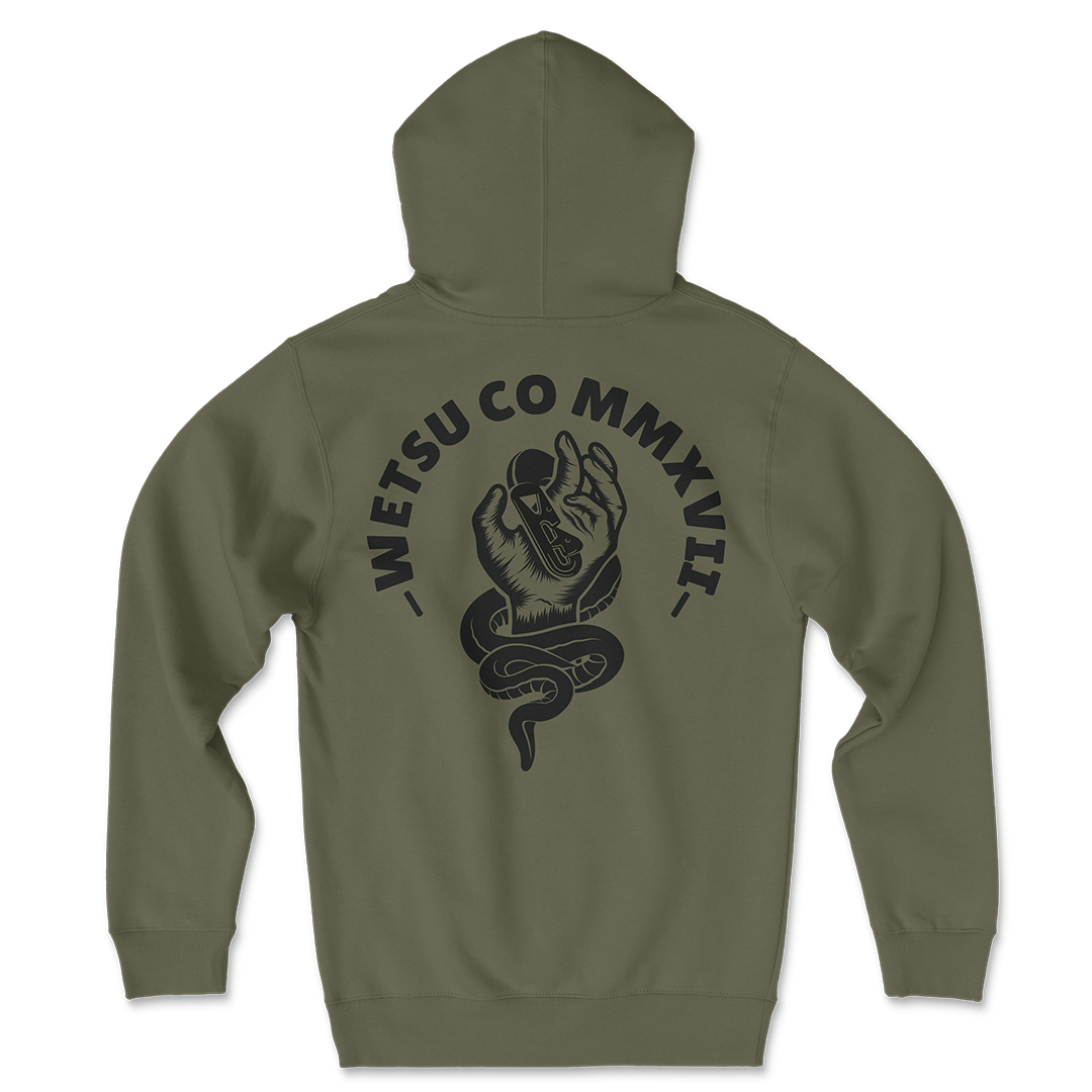 Static Line Bites Green Original Hoodie