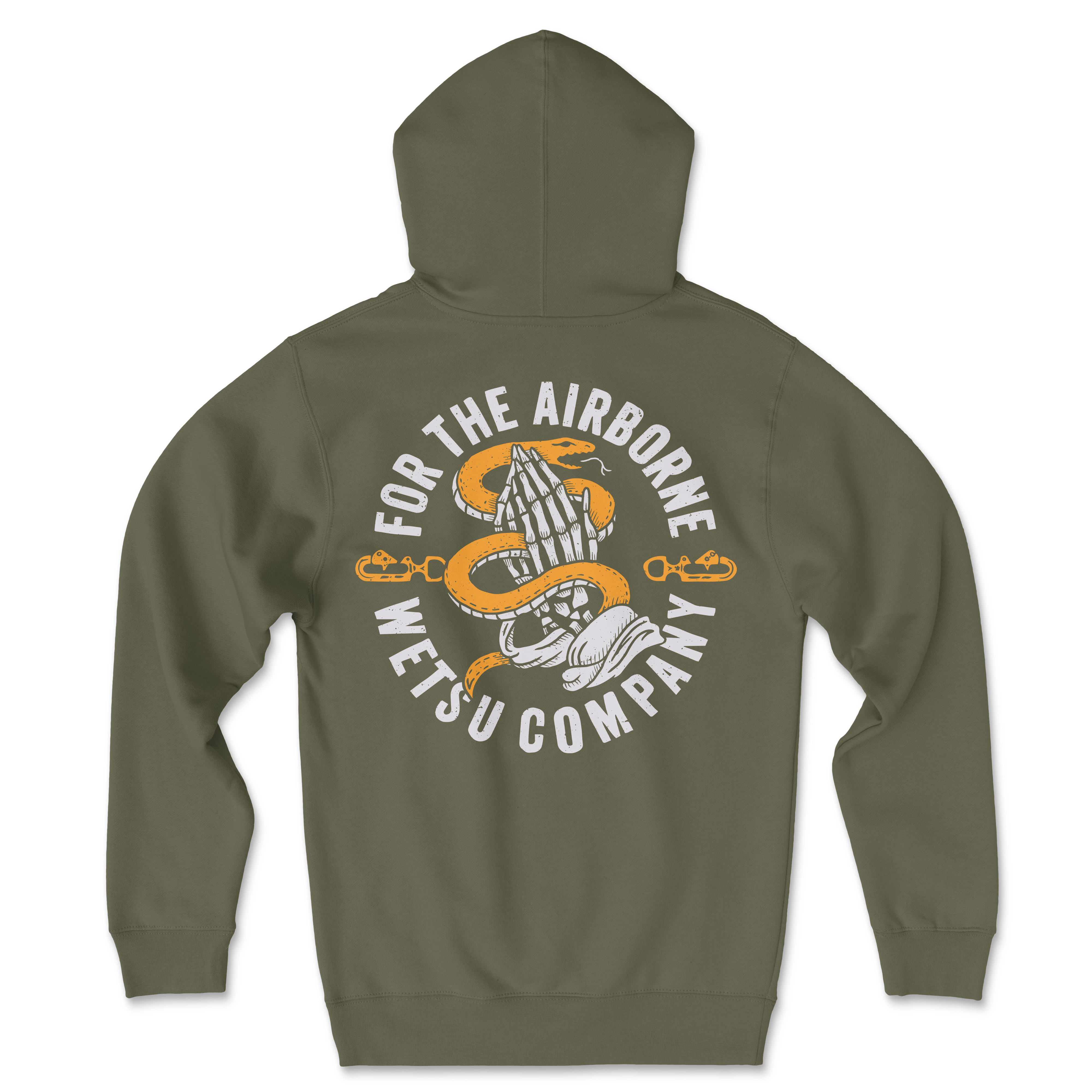 Static Line Bites Green Hoodie