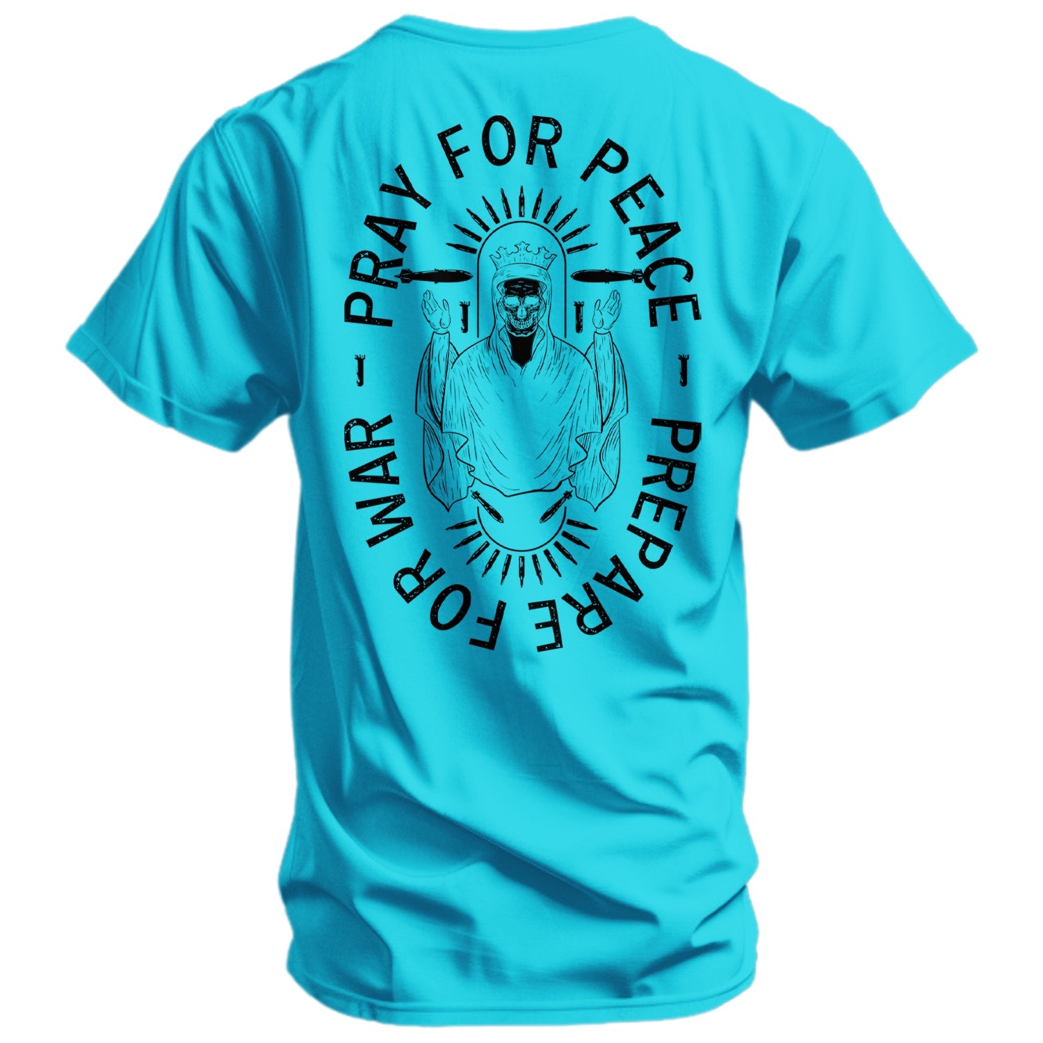Bete Für Frieden. Bereite Dich Auf Krieg Vor. Herren T-Shirt
