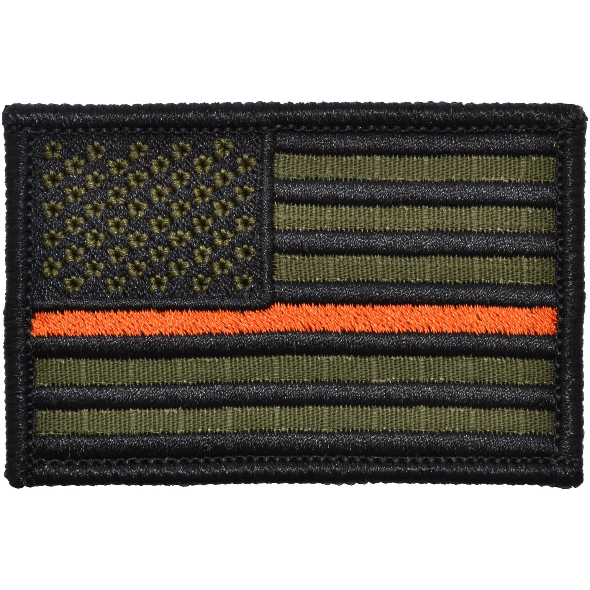 Thin Orange Line Search & Rescue USA Flag - 2x3 Patch