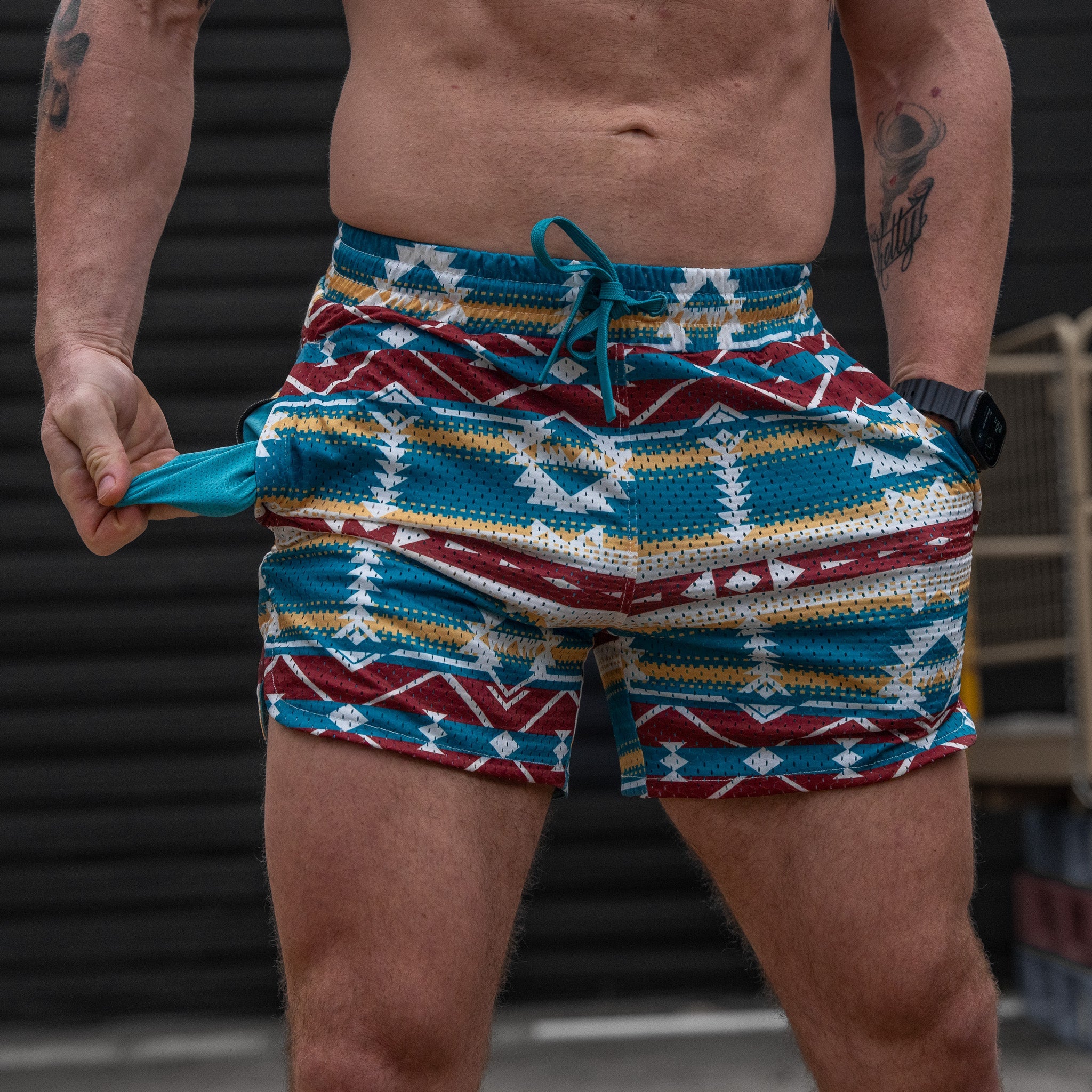 Men’s Double-Layer Mesh Training Shorts — 5" Inseam