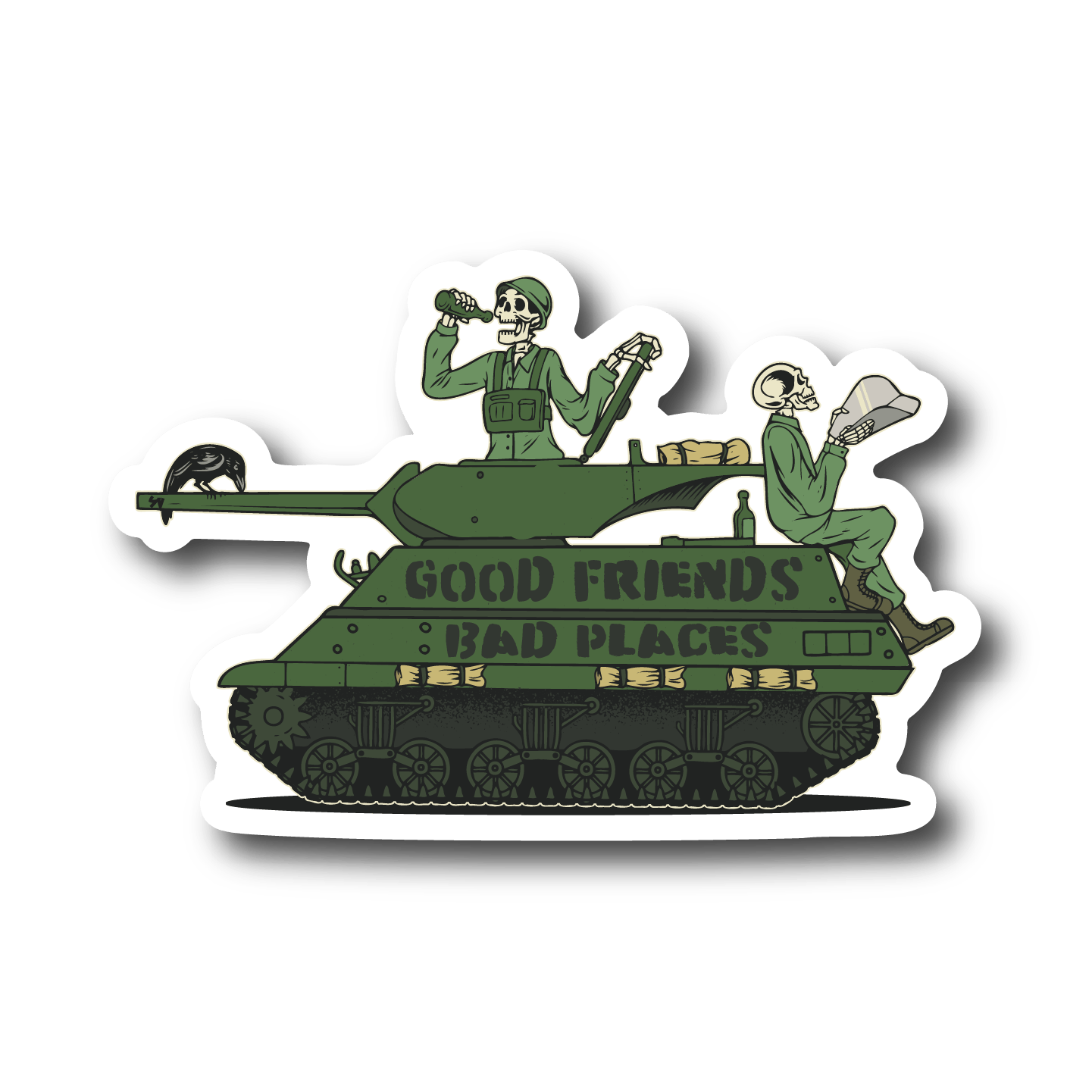 Tankers Tanking Sticker