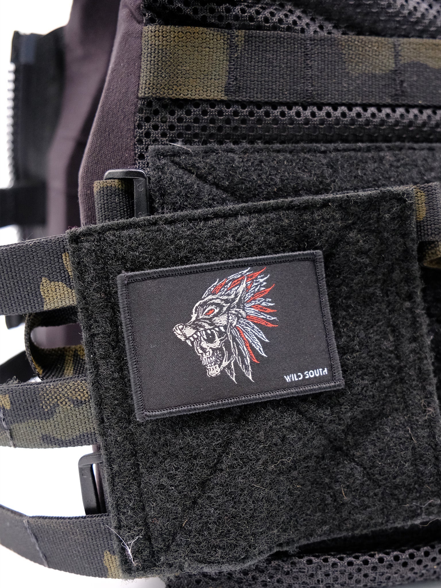 Tribal K9 Skull Patch