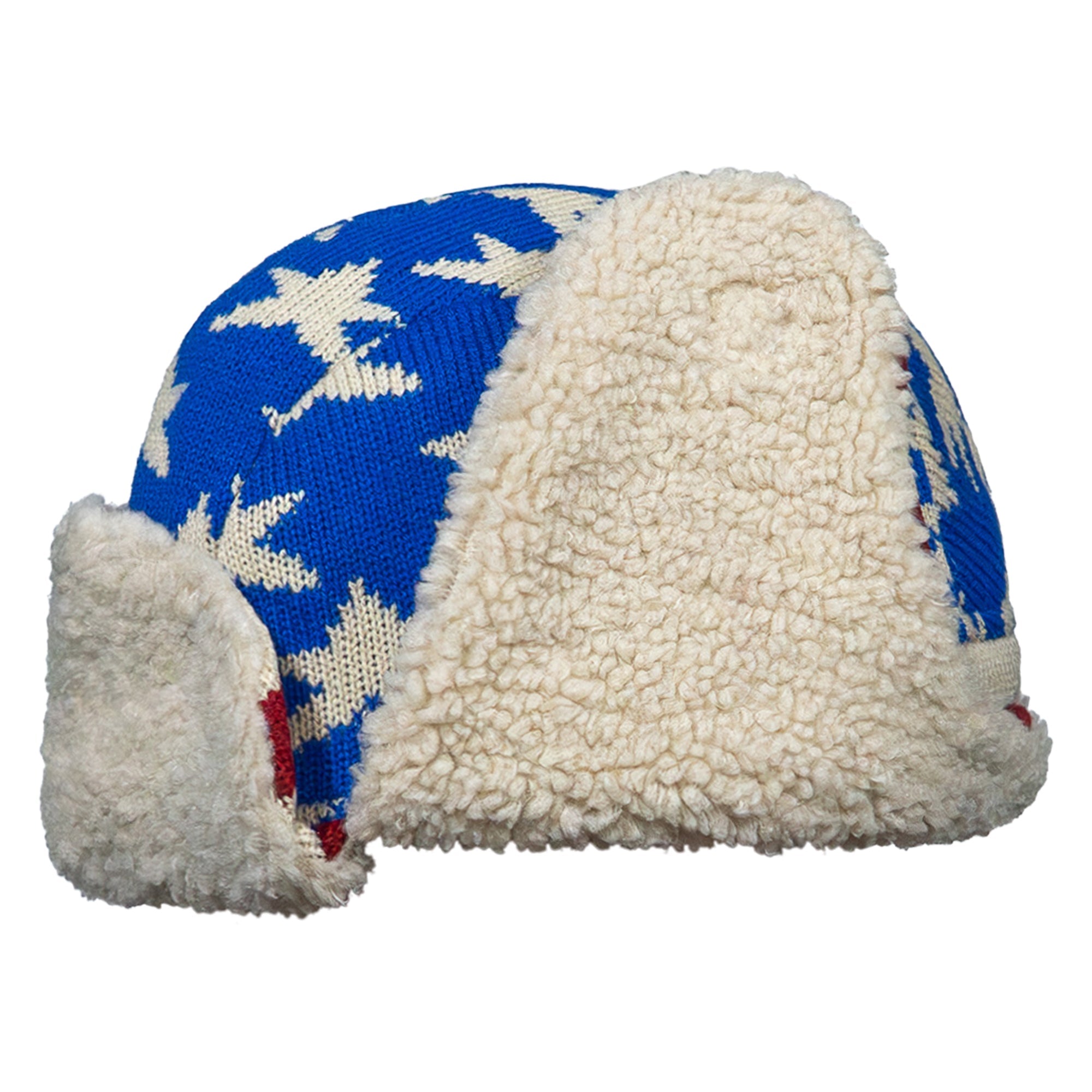 USA Wool Insulated Knitted Trapper Hat