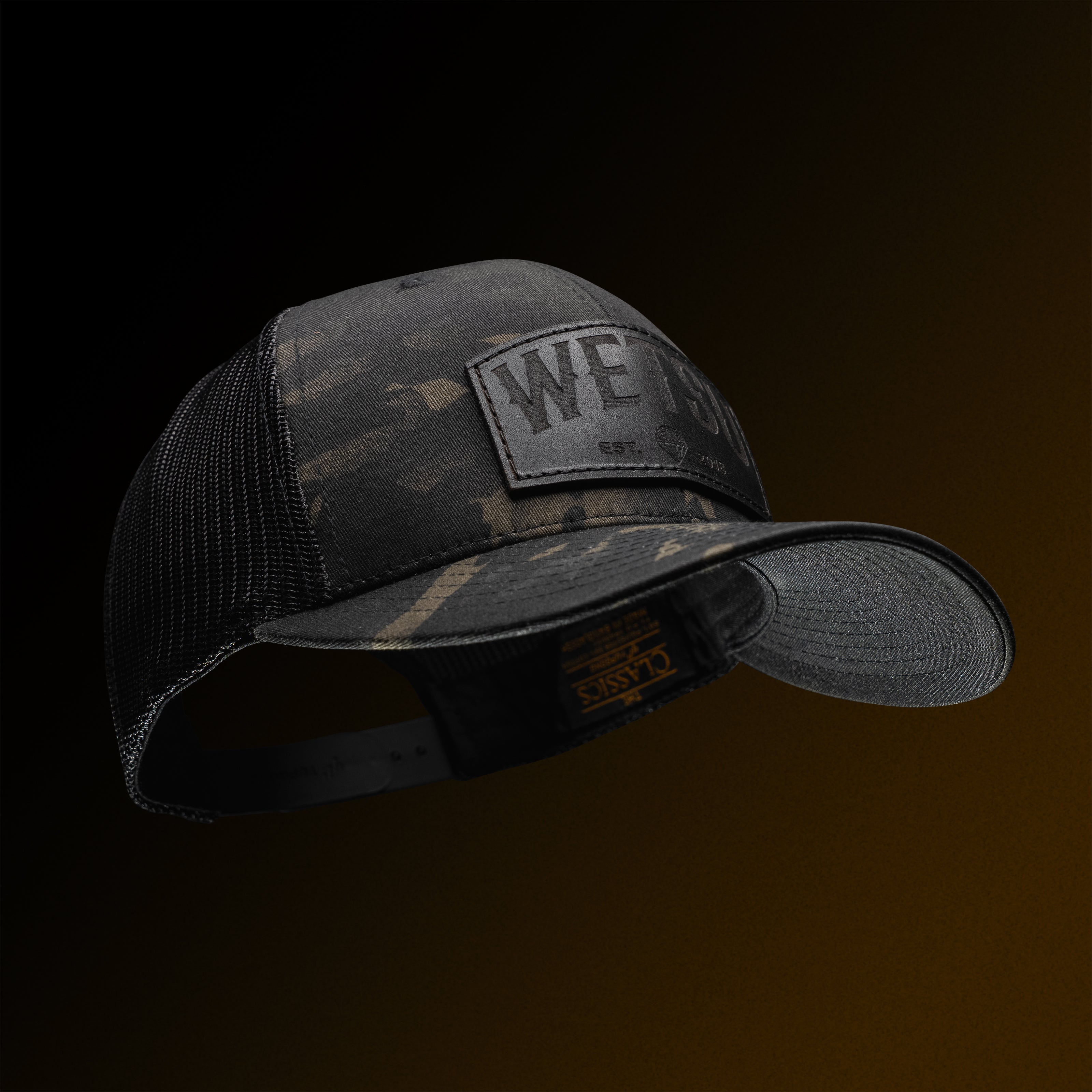 Wetsu Badge Leather Patch Tactical Snapback