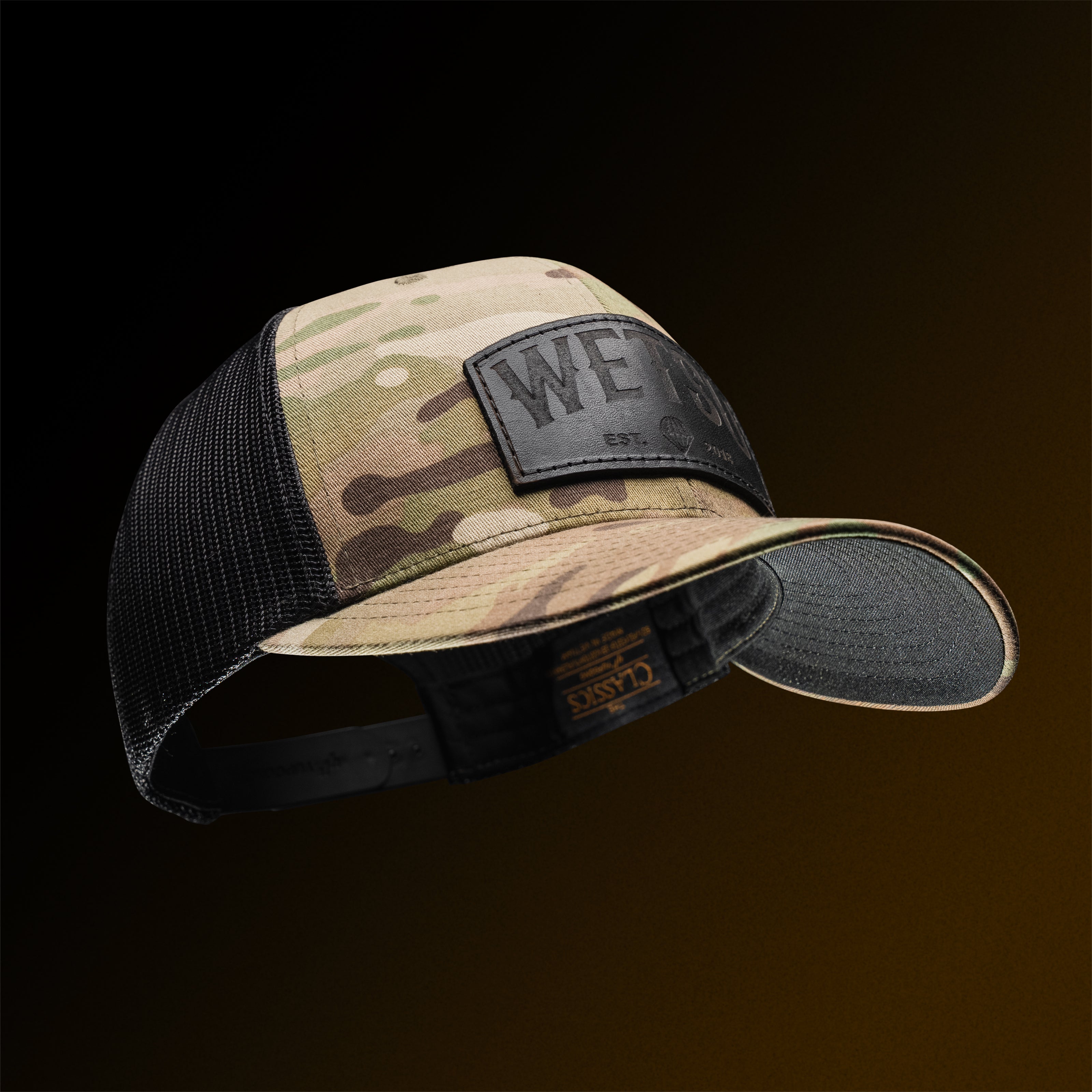 Wetsu Badge Leather Patch Tactical Snapback