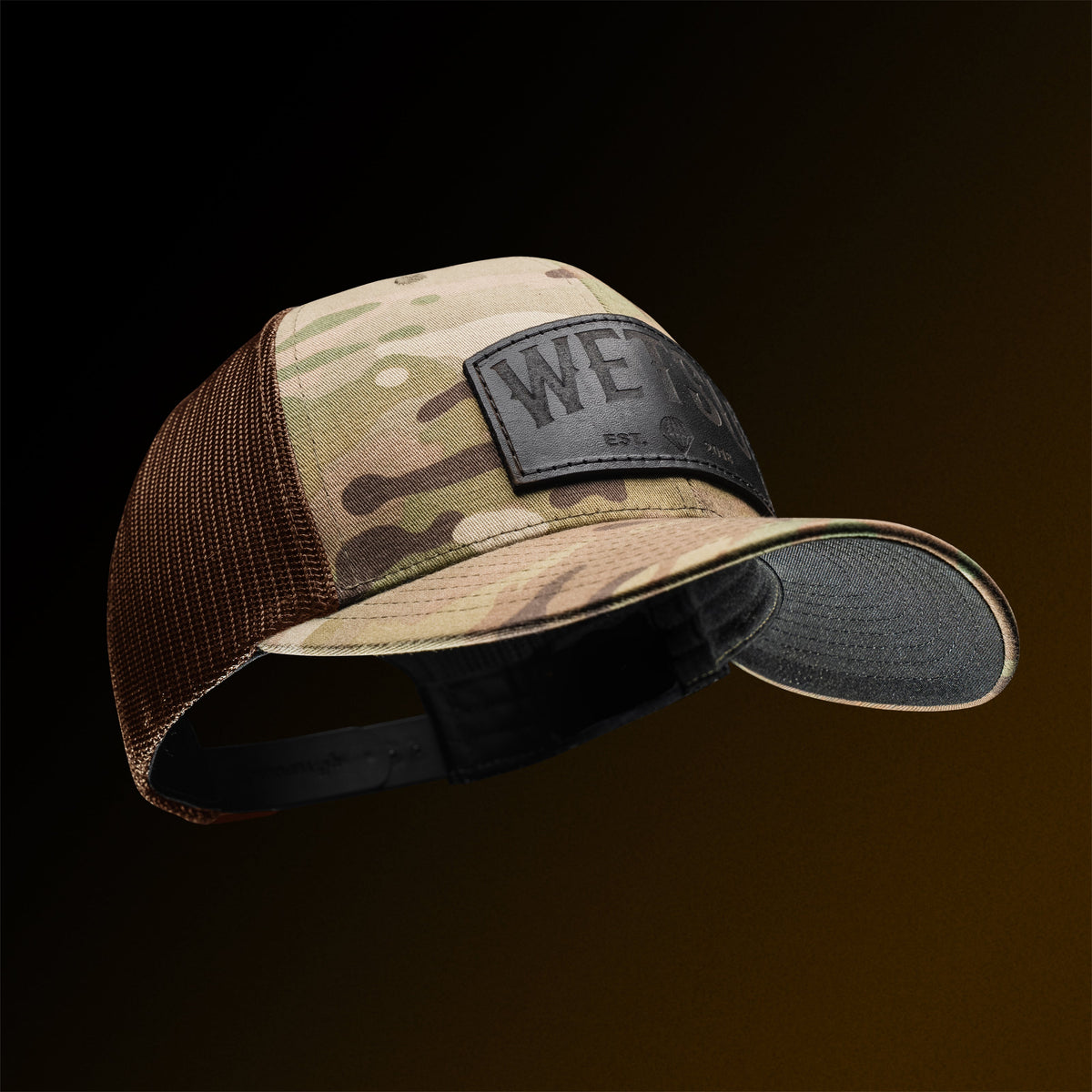 Wetsu Abzeichen Leder-Patch Taktische Snapback-Kappe