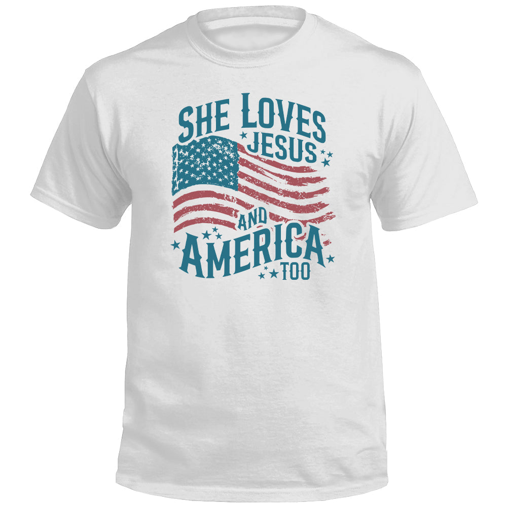 She Loves Jesus And America Too (Front)