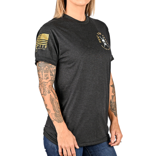 Women's Pray for Peace | Prepare for War Boyfriend Fit T-Shirt