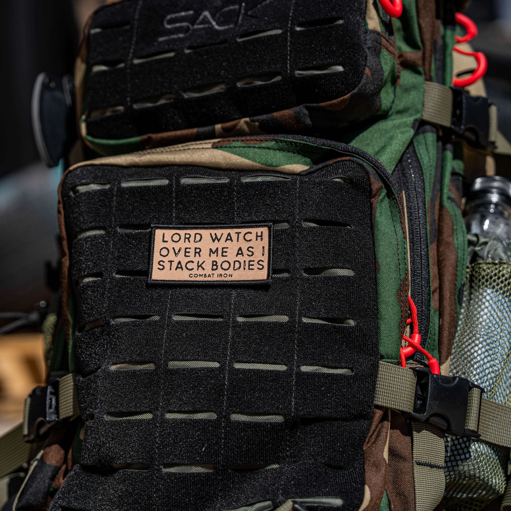 Lord Watch Over Me As I Stack Bodies Soft Velcro Patch