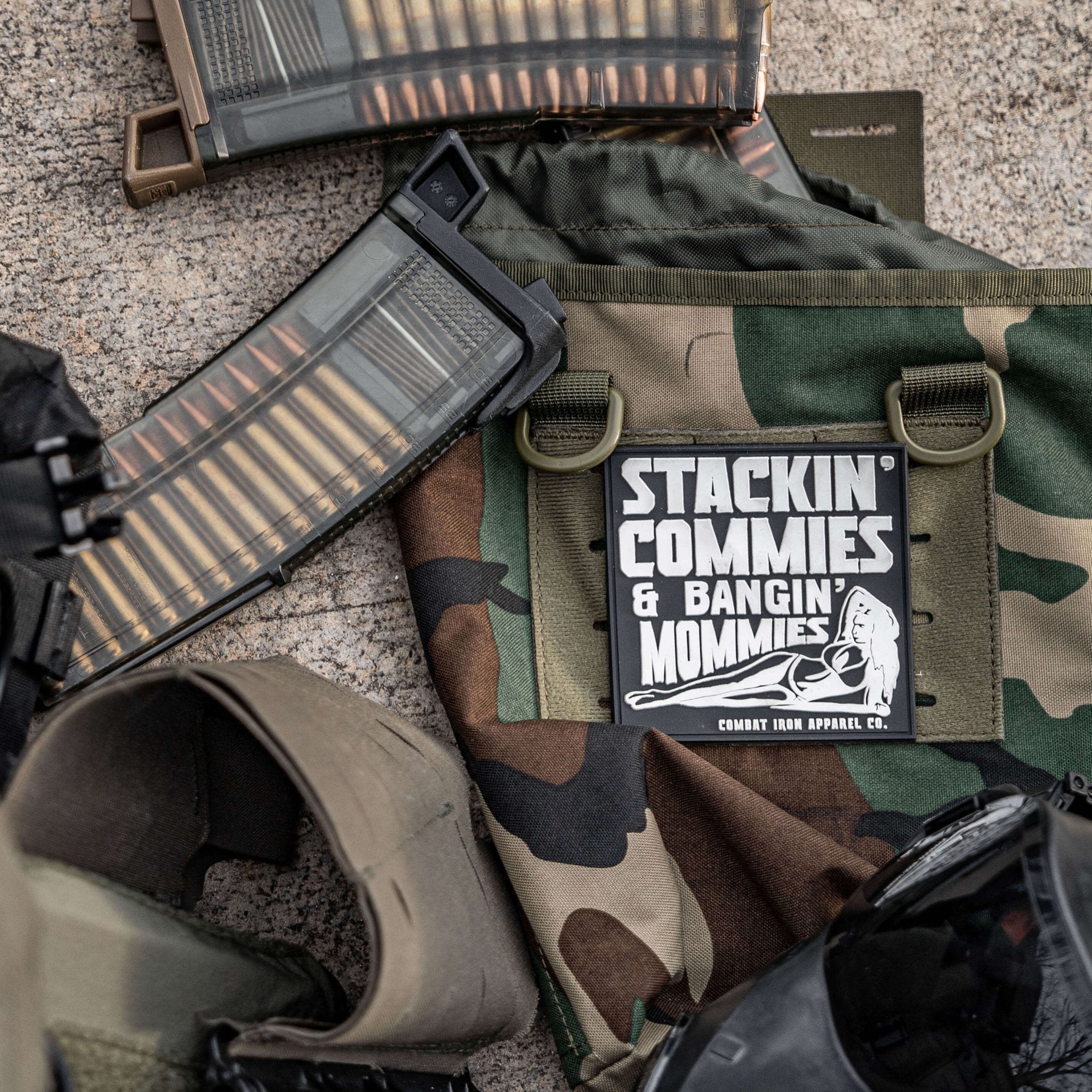 Stackin' Commies & Bangin' Mommies PVC Patch