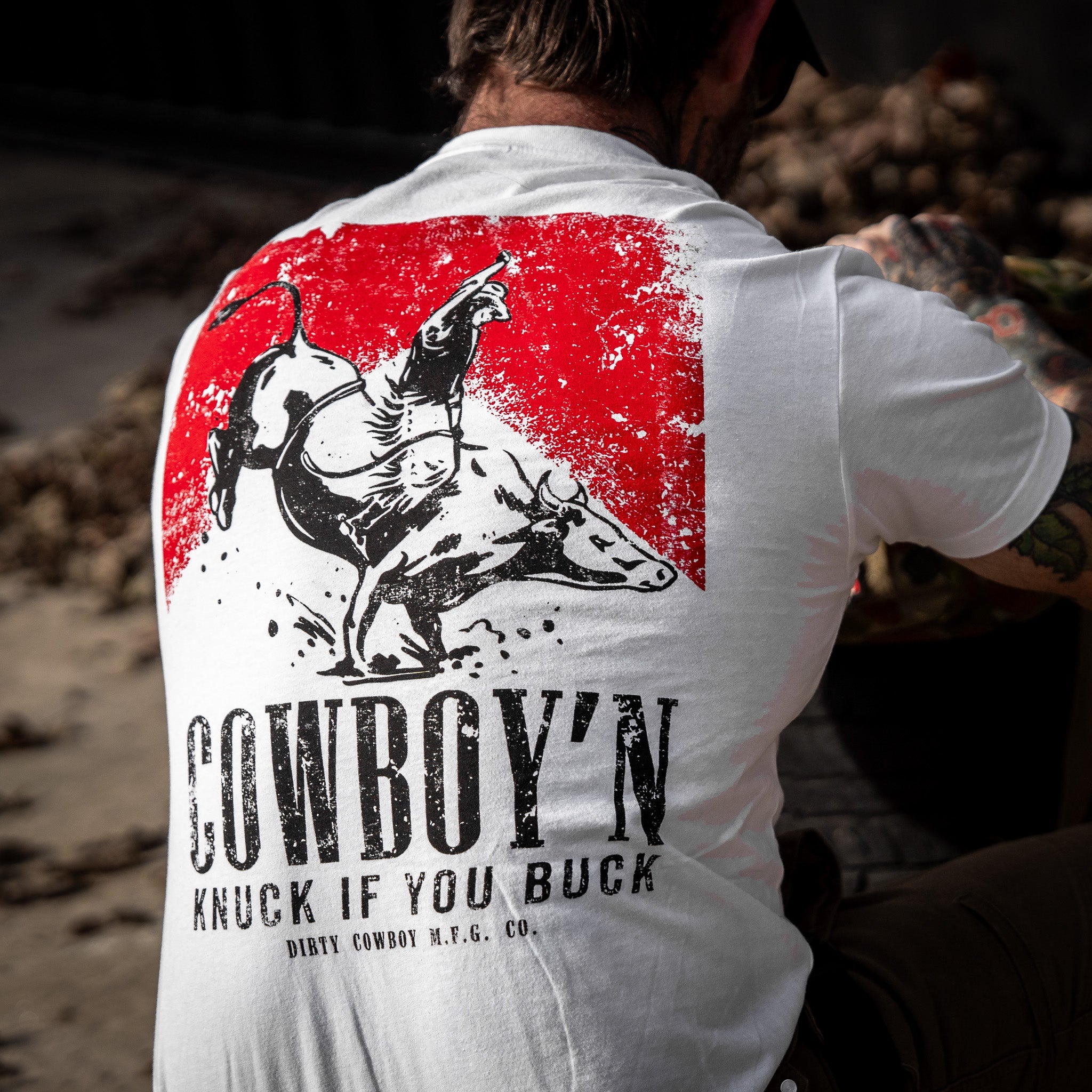 Cowboy'n | Knuck If You Buck Men's T-Shirt