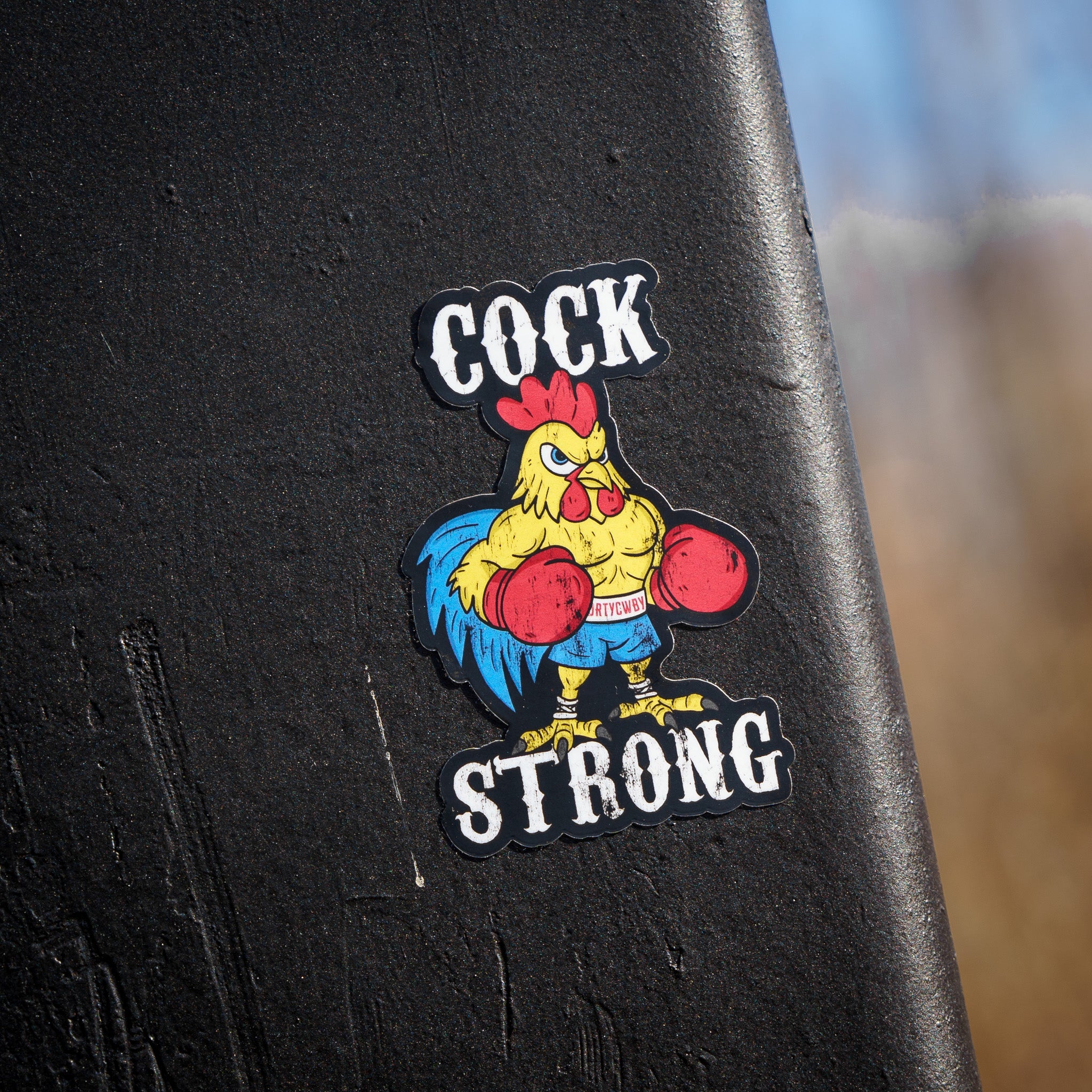 Cock Strong Boxing Chicken Decal