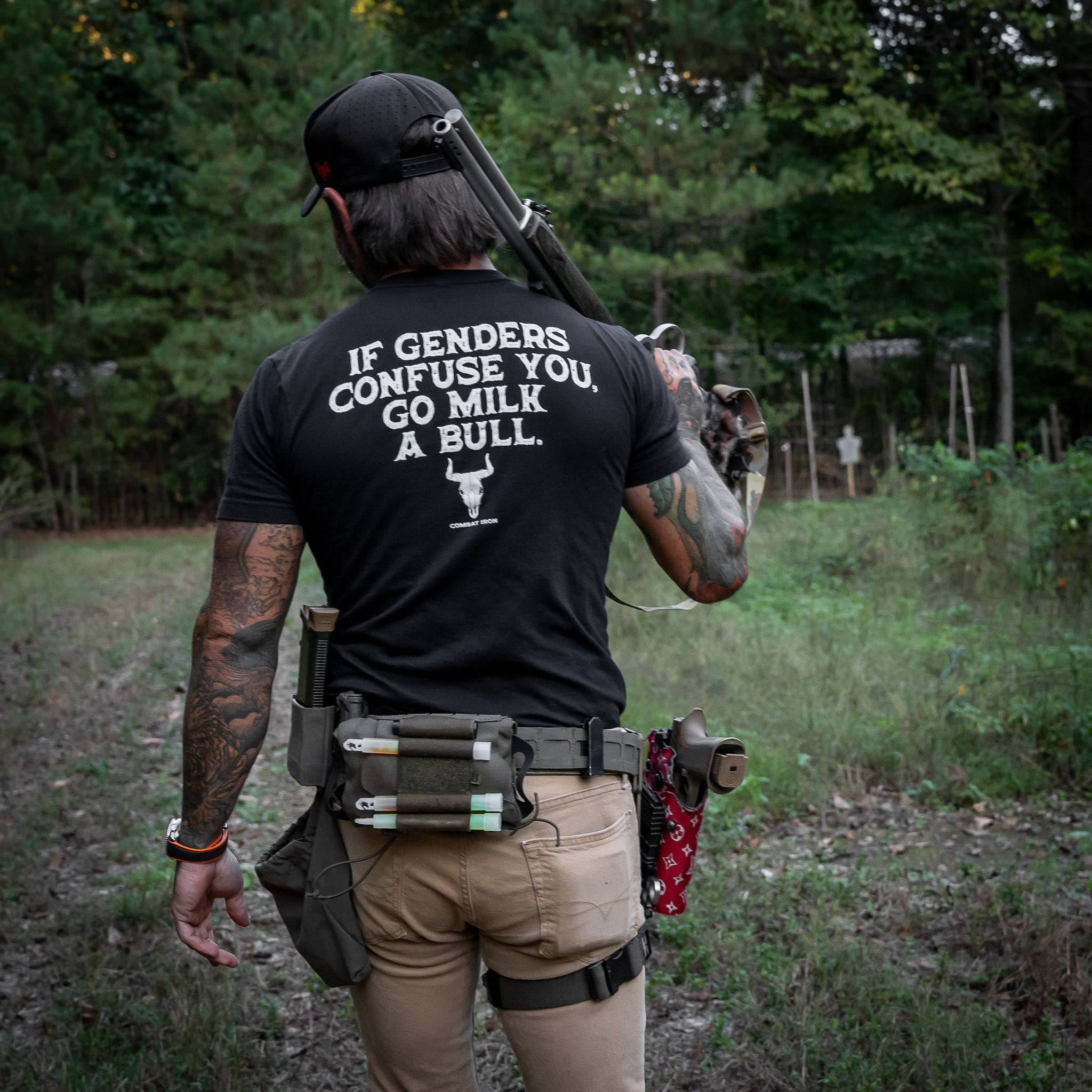 If Genders Confuse You, Go Milk a Bull Men's T-Shirt