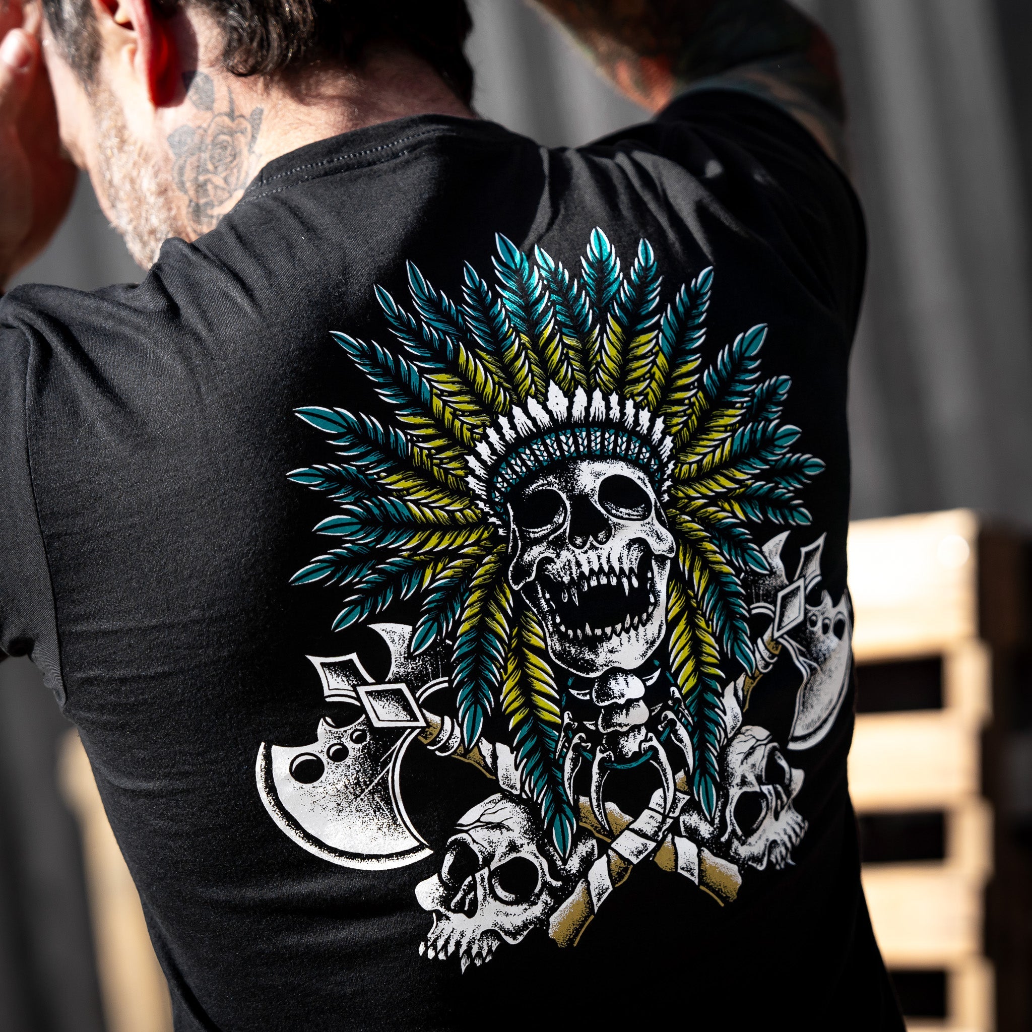 Warrior Spirit Indian Head Men's T-Shirt