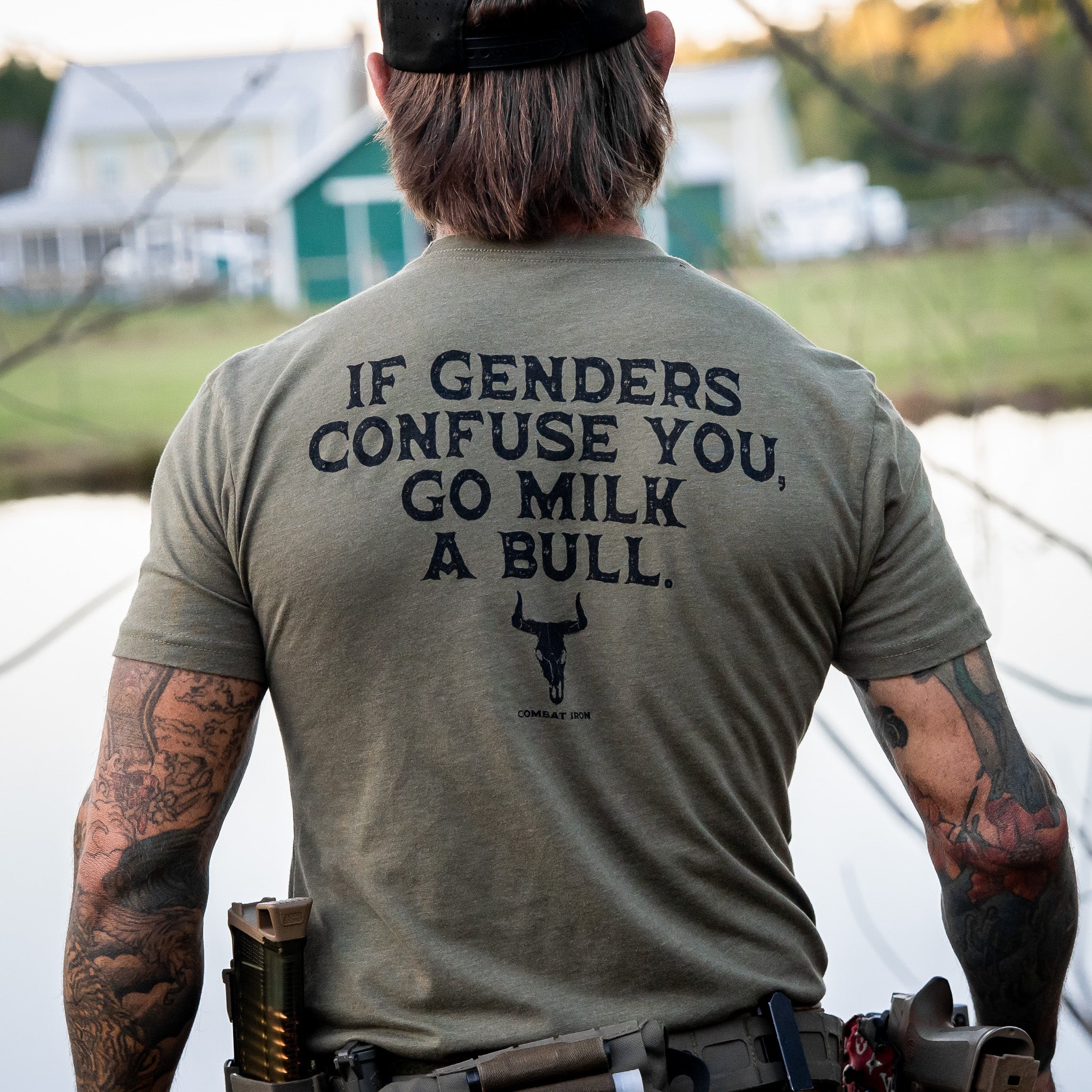 If Genders Confuse You, Go Milk a Bull Men's T-Shirt