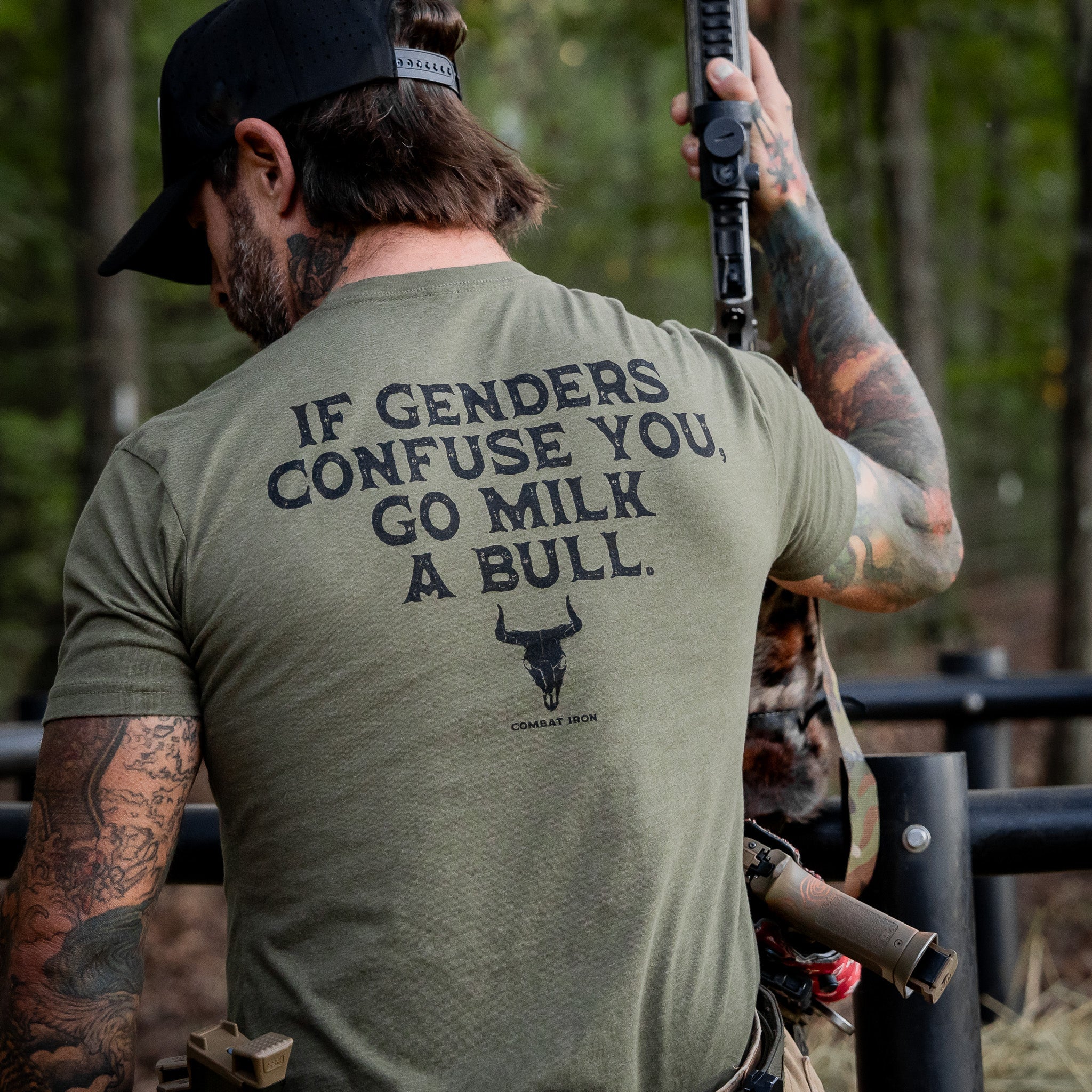 If Genders Confuse You, Go Milk a Bull Men's T-Shirt