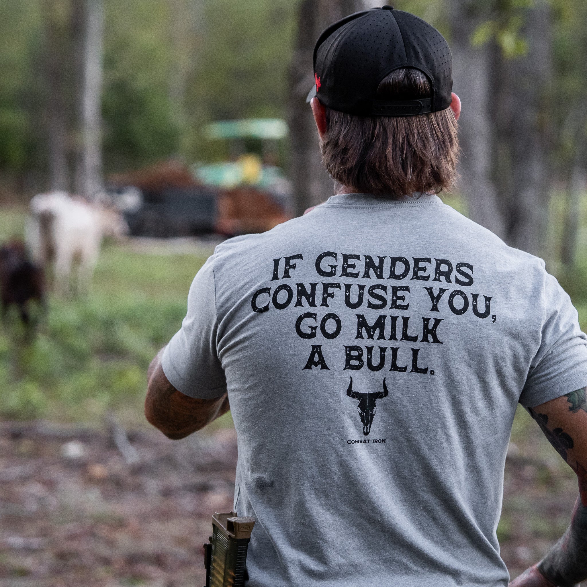 If Genders Confuse You, Go Milk a Bull Men's T-Shirt