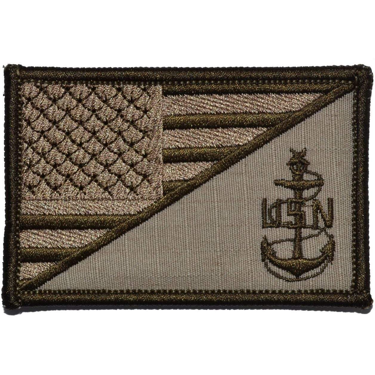 NAVY SCPO SENIOR CHIEF PETTY OFFICER USA FLAG TACTICAL PATCH