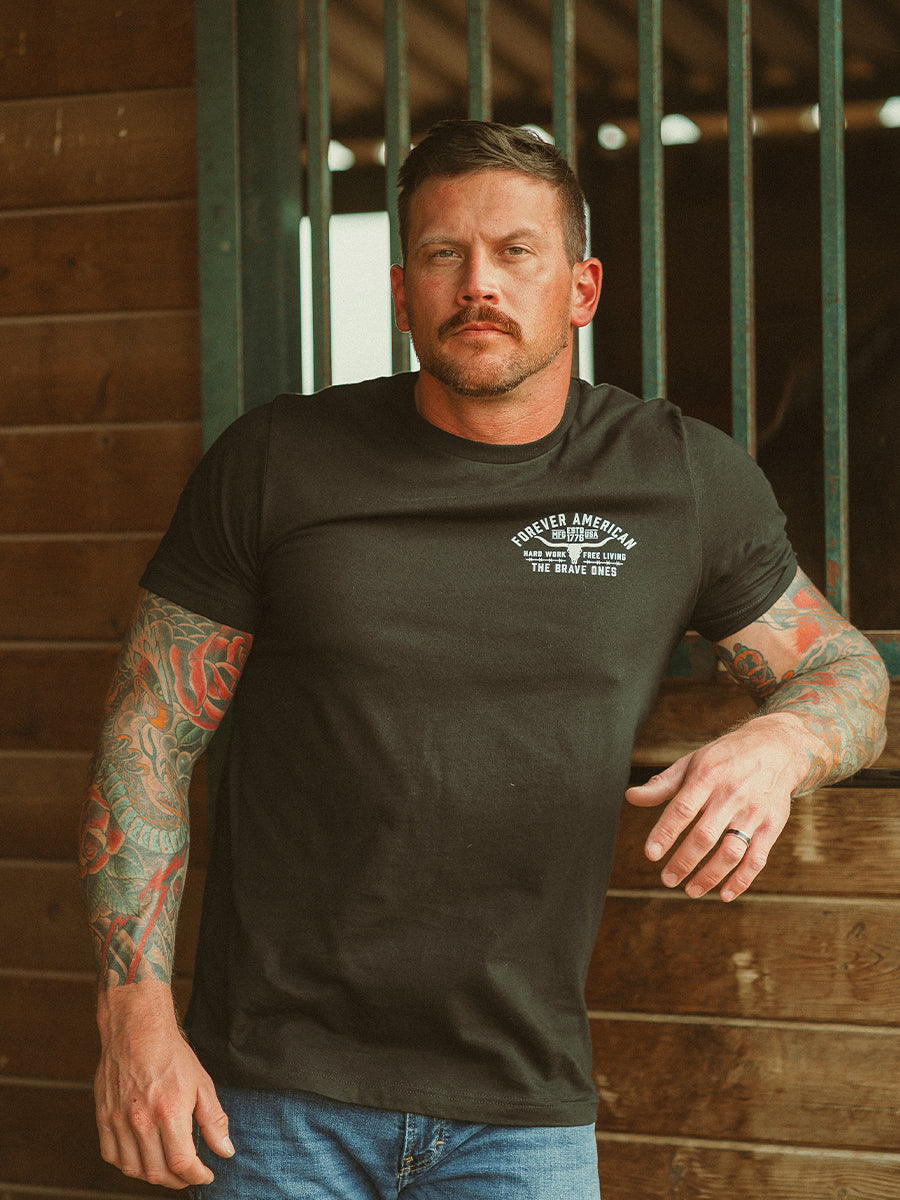 Forever American T-Shirt - Black | The Brave Ones