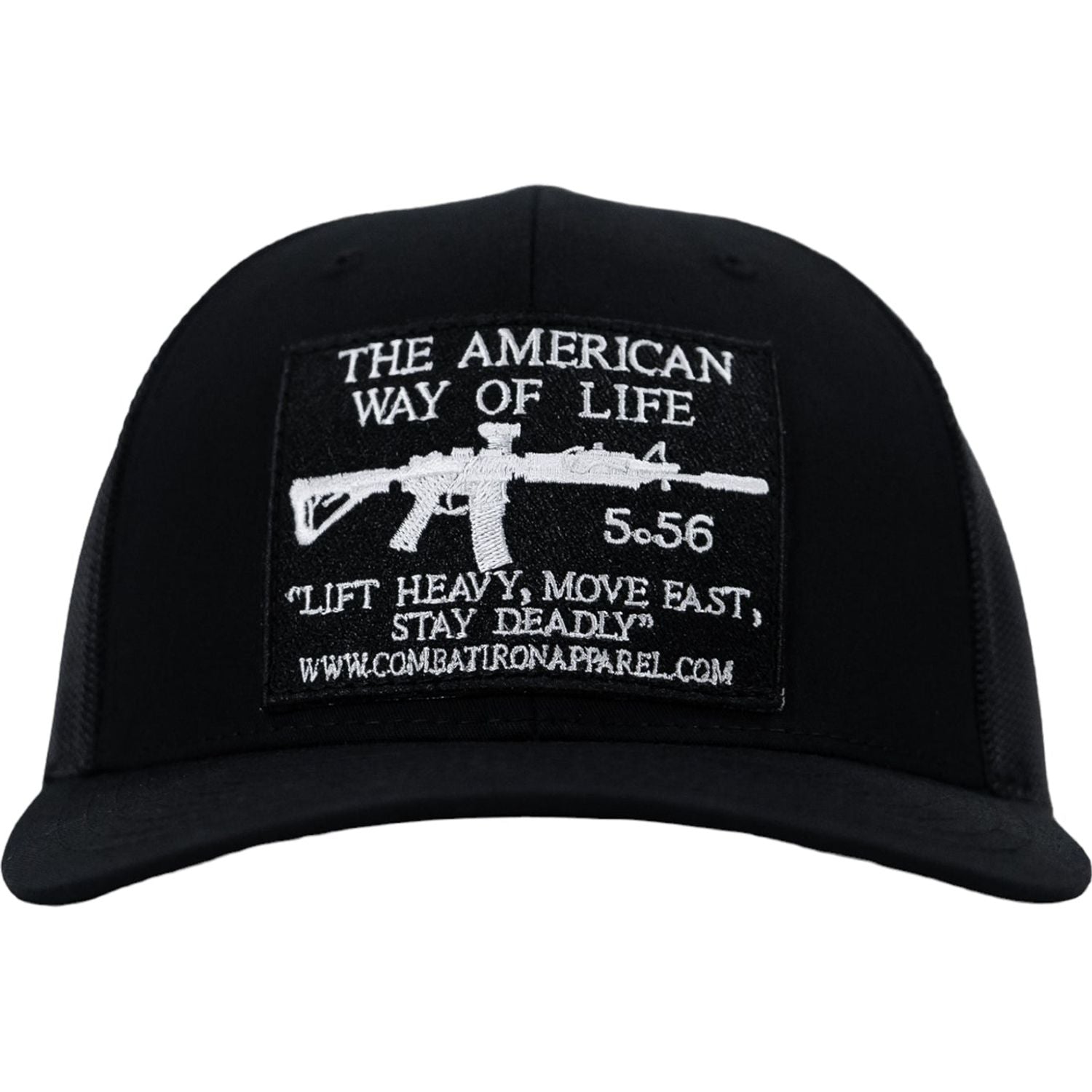 AWOL- American Way Of Life 5.56 Black Patch Edition Mid-Profile Mesh Snapback