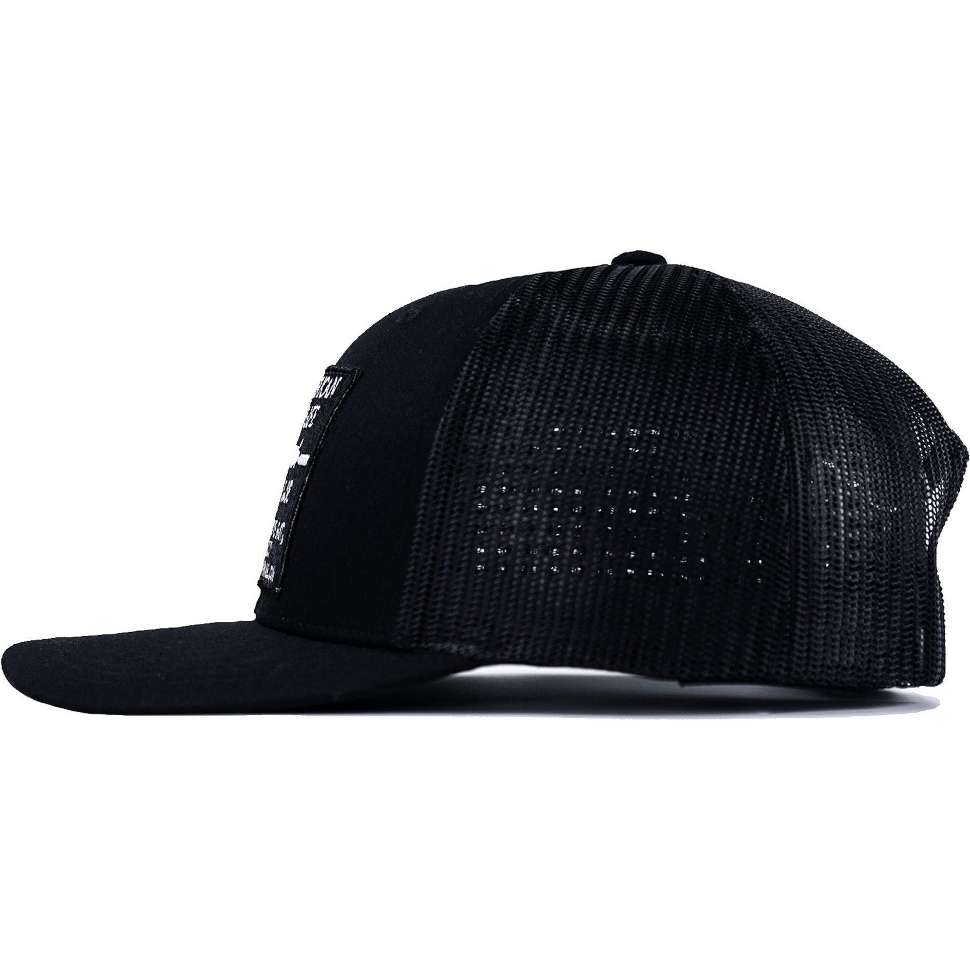 AWOL- American Way Of Life 5.56 Black Patch Edition Mid-Profile Mesh Snapback