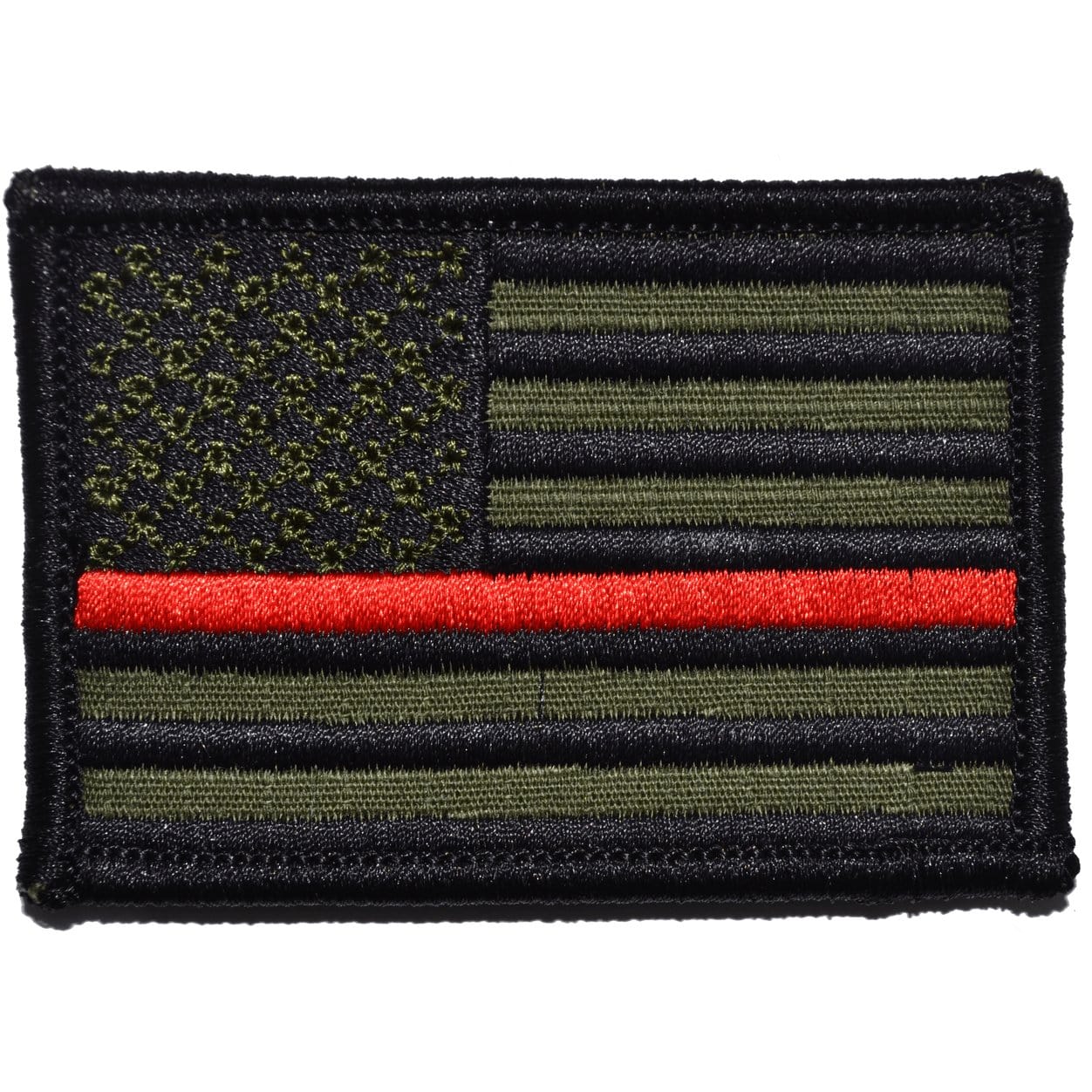 Thin Red Line Firefighter American Flag - 2x3 Hat Patch