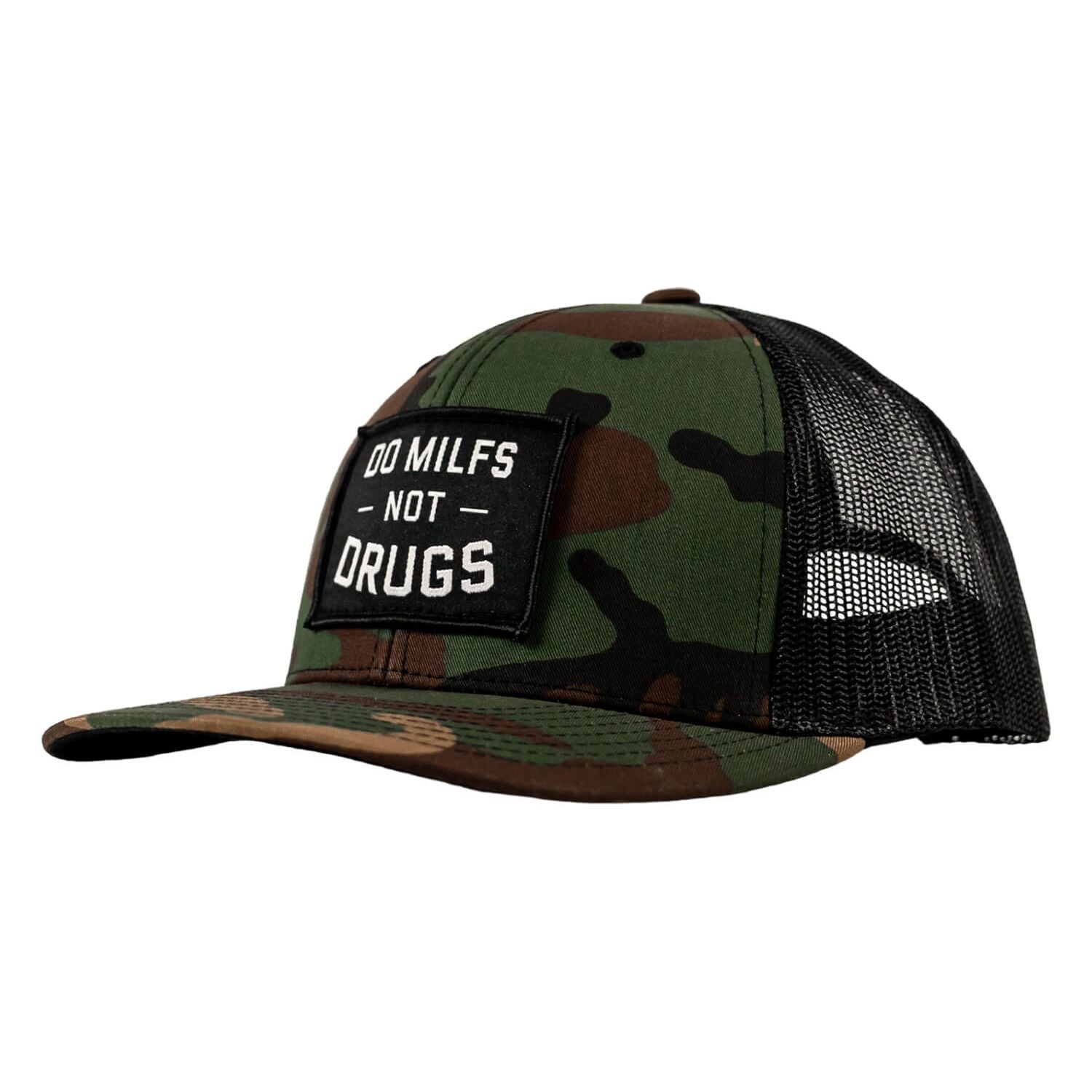 DO MILFS. NOT DRUGS. Patch Snapback HAT