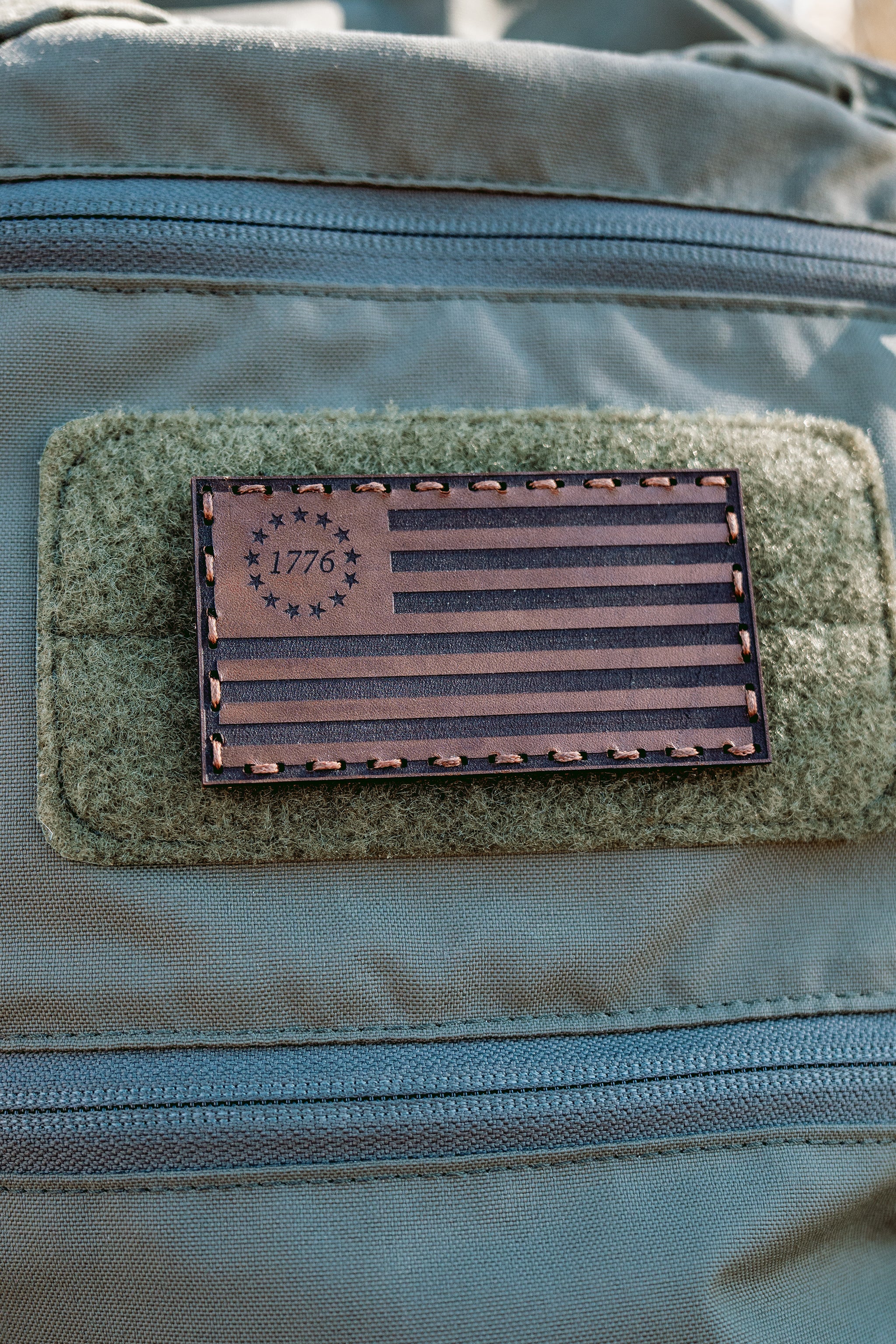 BETSY ROSS FLAG LEATHER PATCH