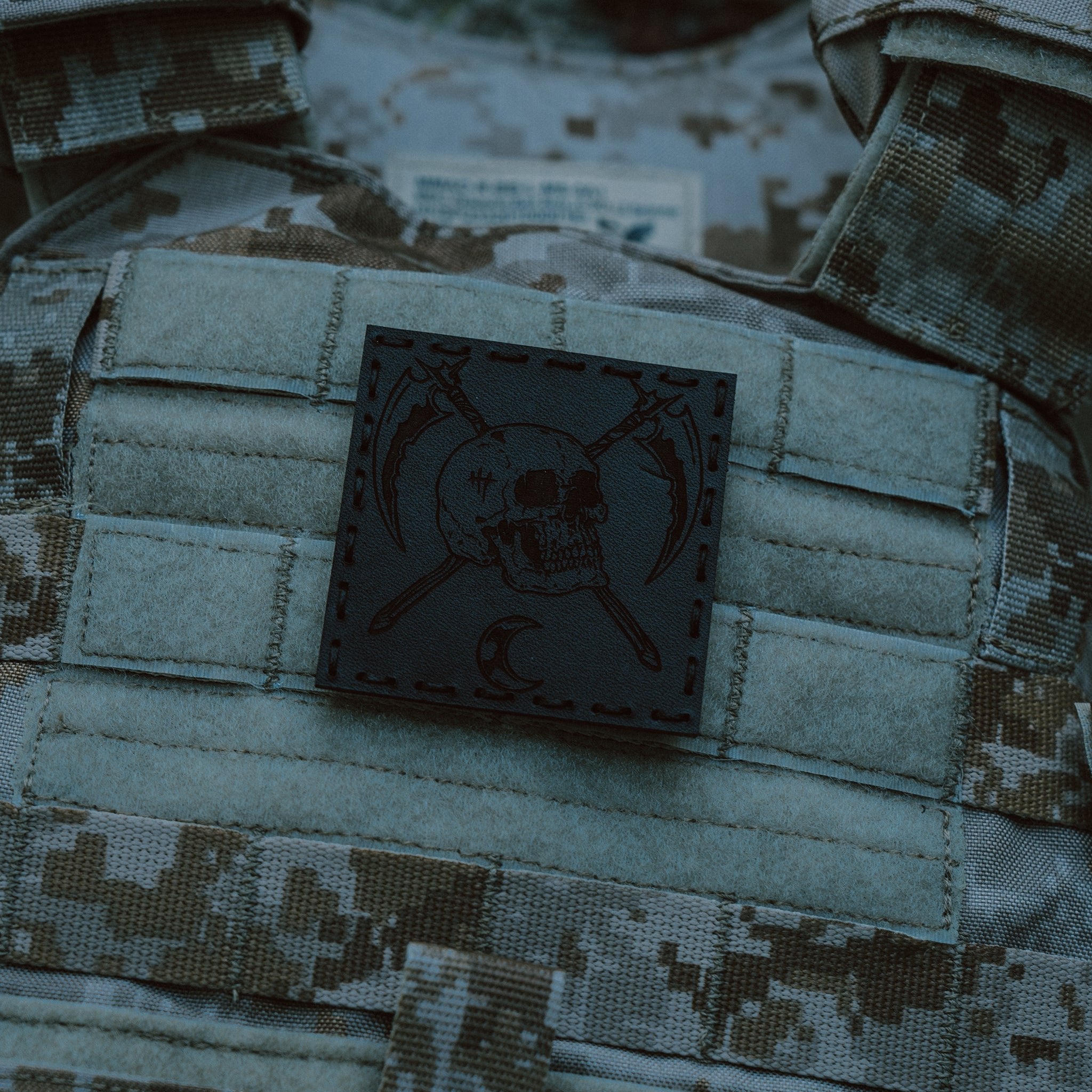 MIDNIGHT REAPER TACTICAL LEATHER PATCH