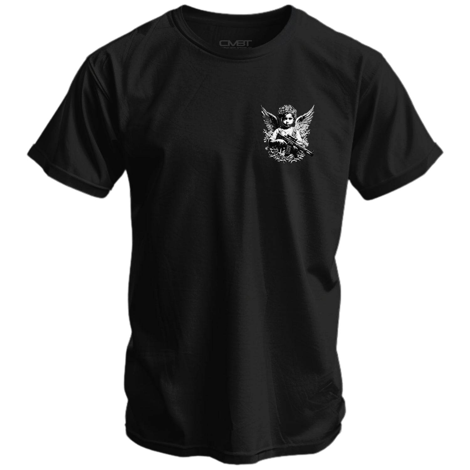 Das Herren-T-Shirt "Bewaffneter Schutzengel"