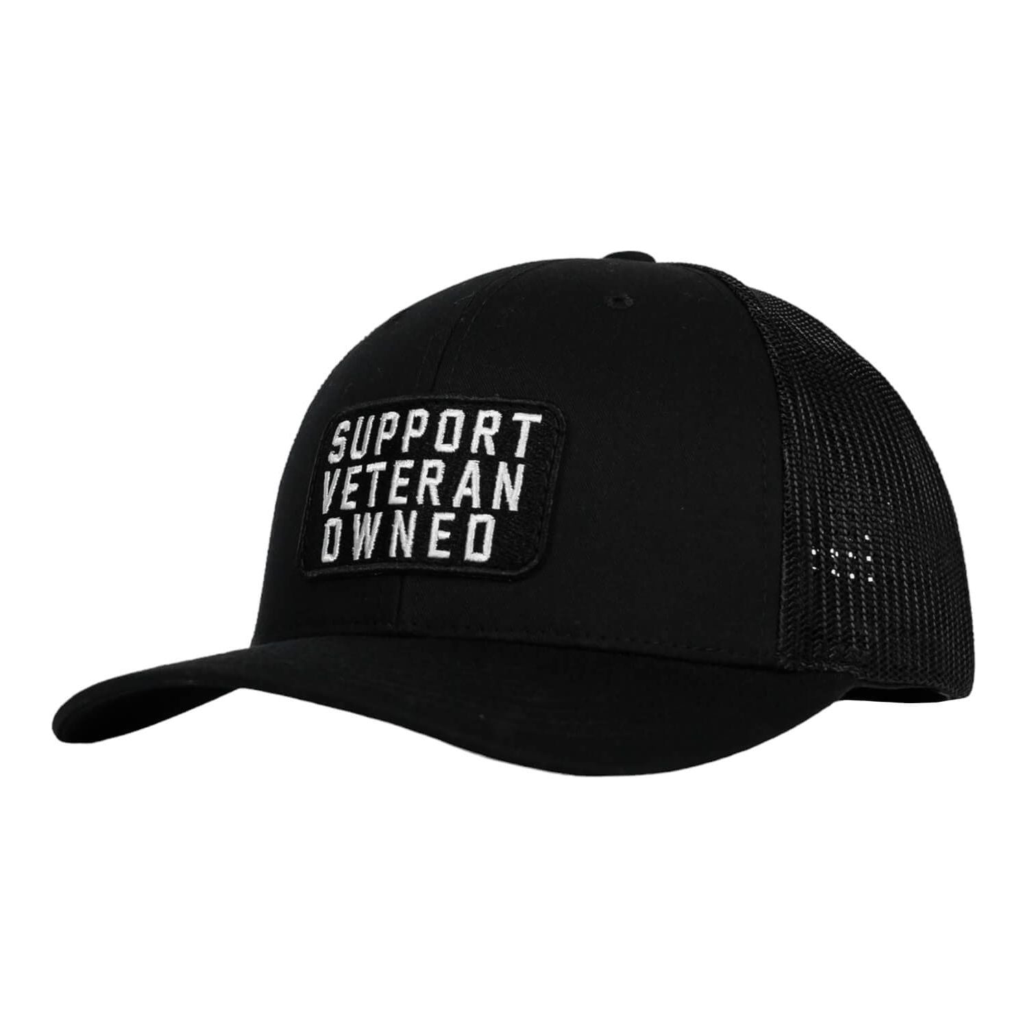 Support Veteran Owned Patch Mid-Profile Mesh Snapback