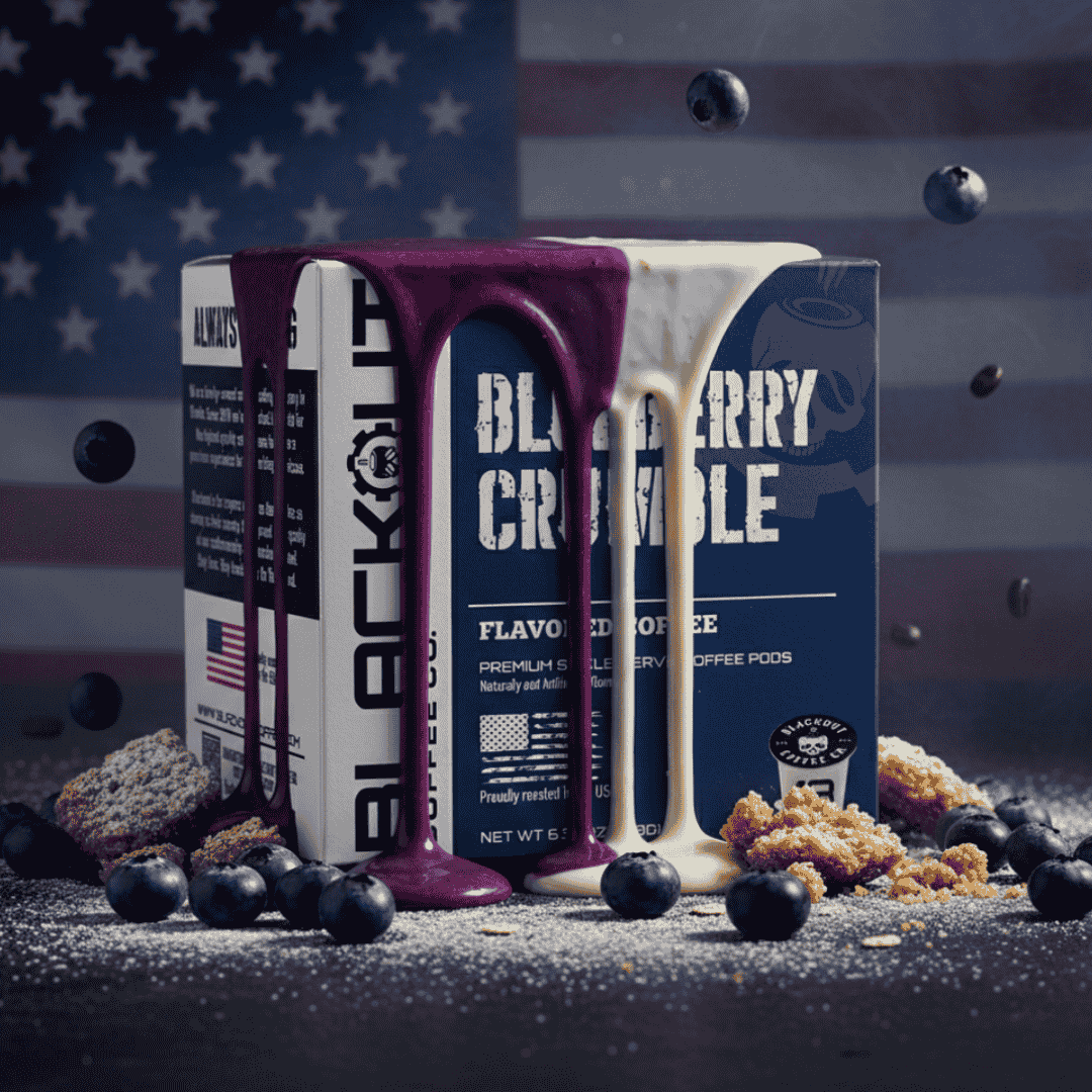 BLUEBERRY CRUMBLE FLAVORED COFFEE PODS 18CT