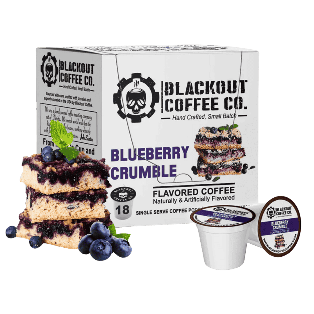 BLUEBERRY CRUMBLE FLAVORED COFFEE PODS 18CT