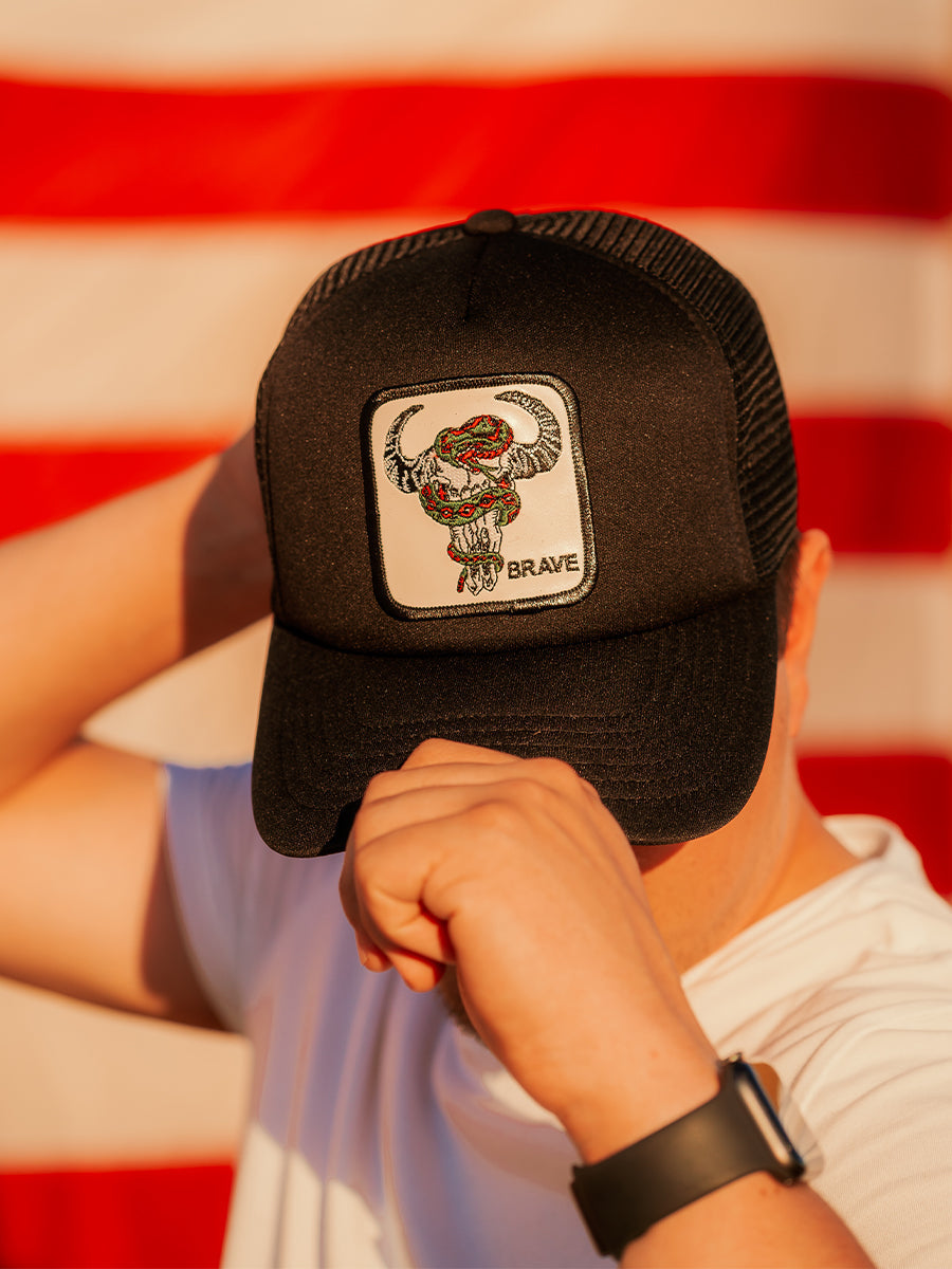 Brave Skull Trucker Hat