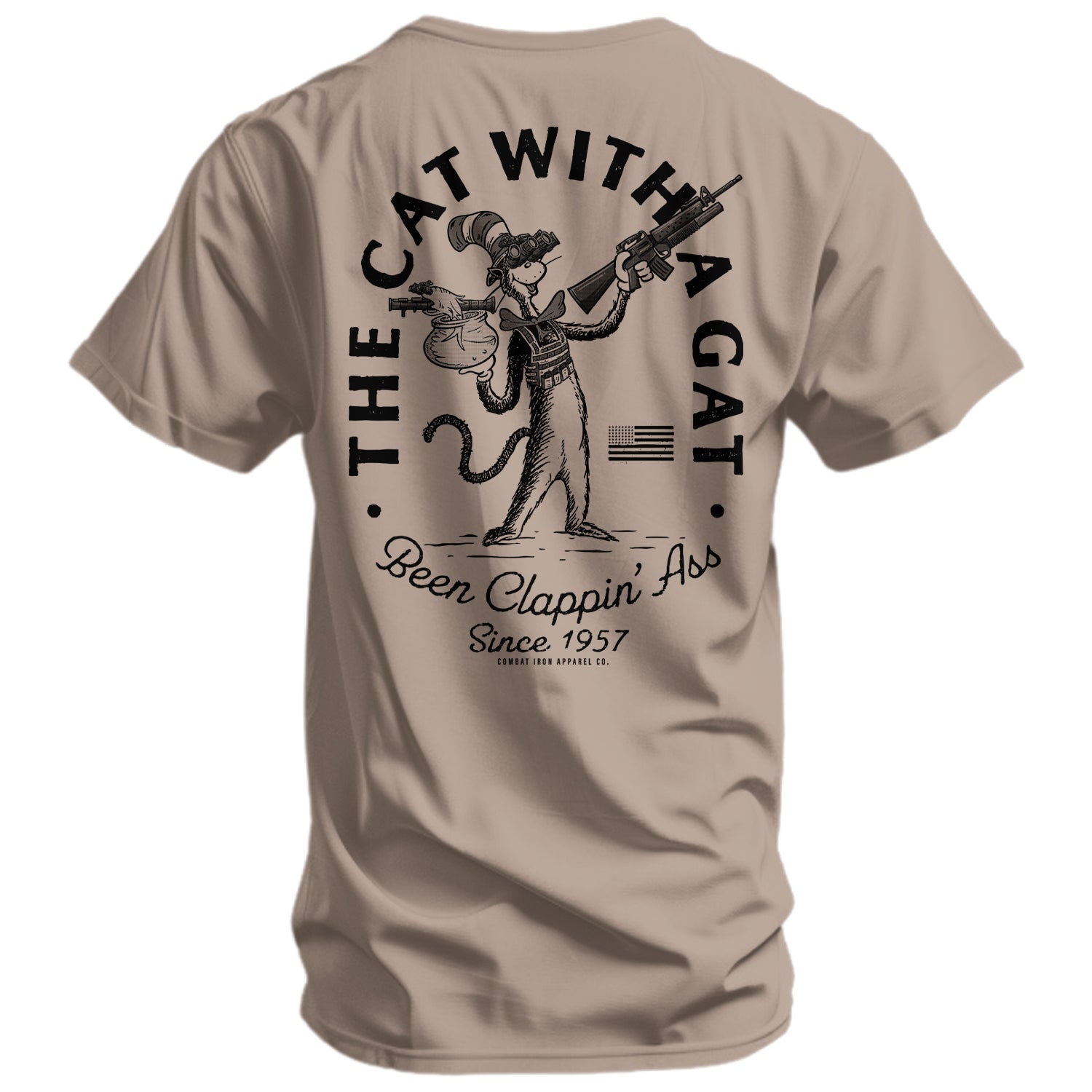The Cat With A Gat Remix – Funny 2A Men's Graphic Tee