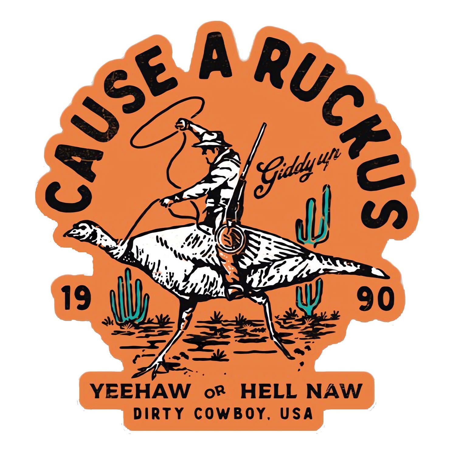 Cause A Ruckus Decal Sticker