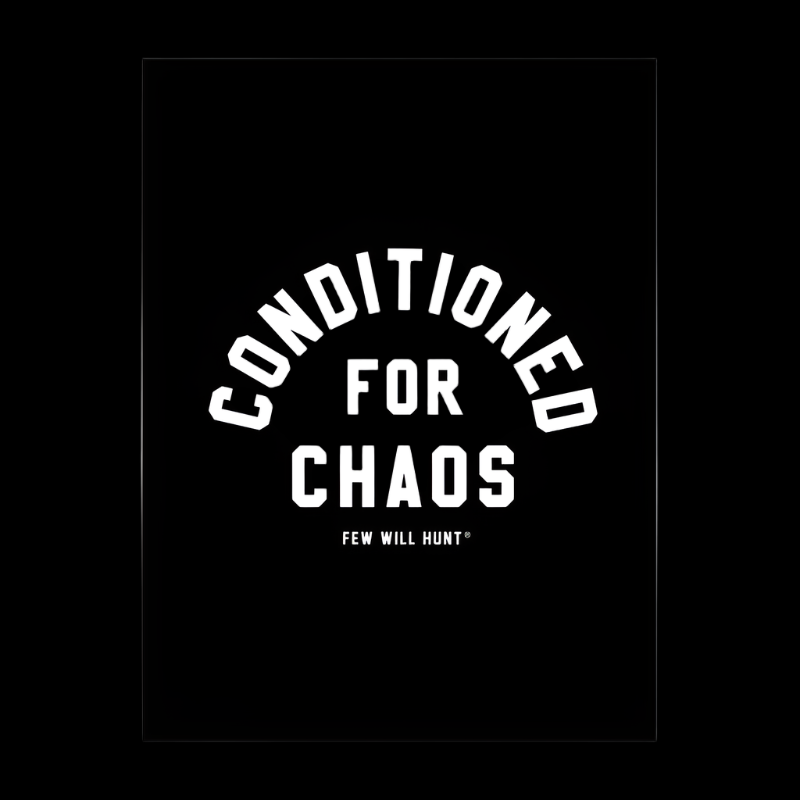 CONDITIONED FOR CHAOS GYM BANNER