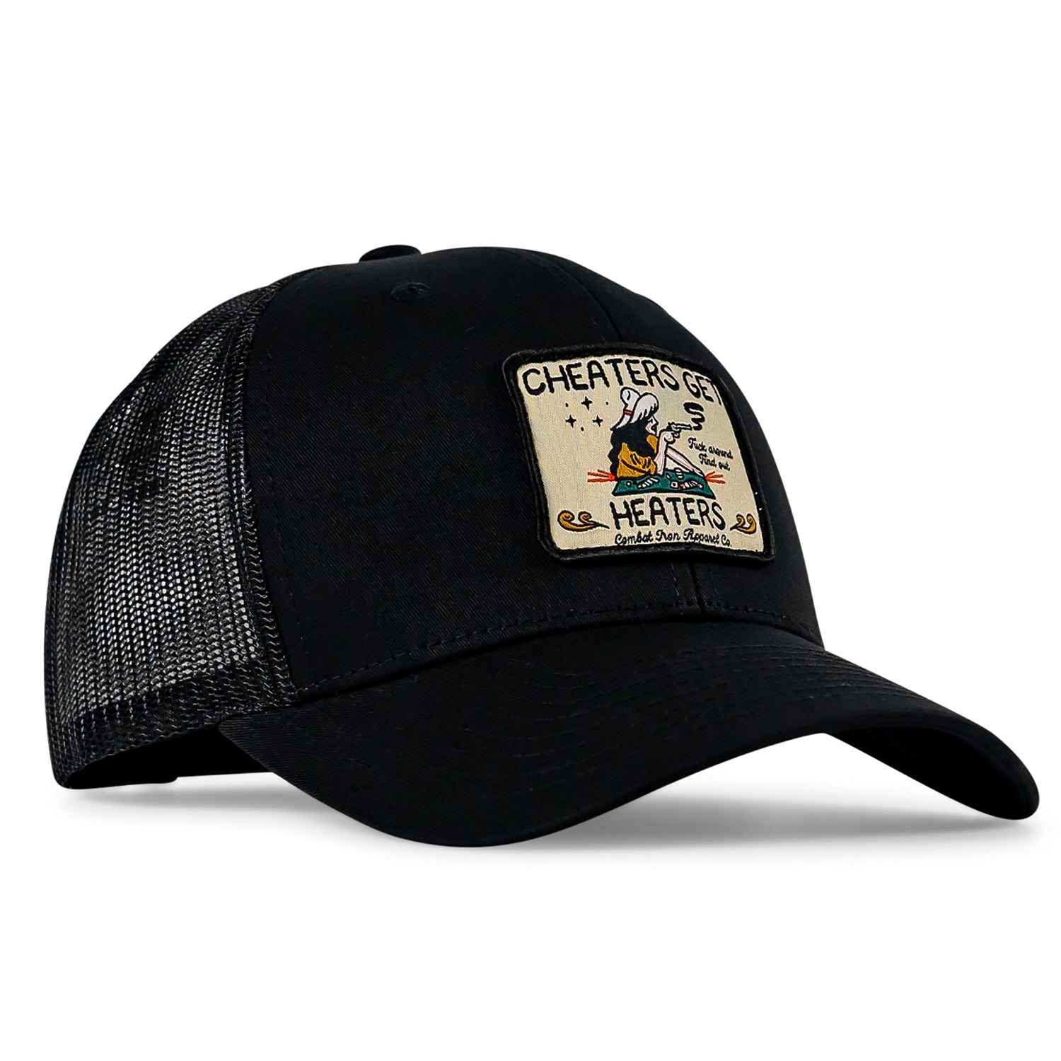 Cheaters Get Heaters Western Cowboy Patch SnapBack