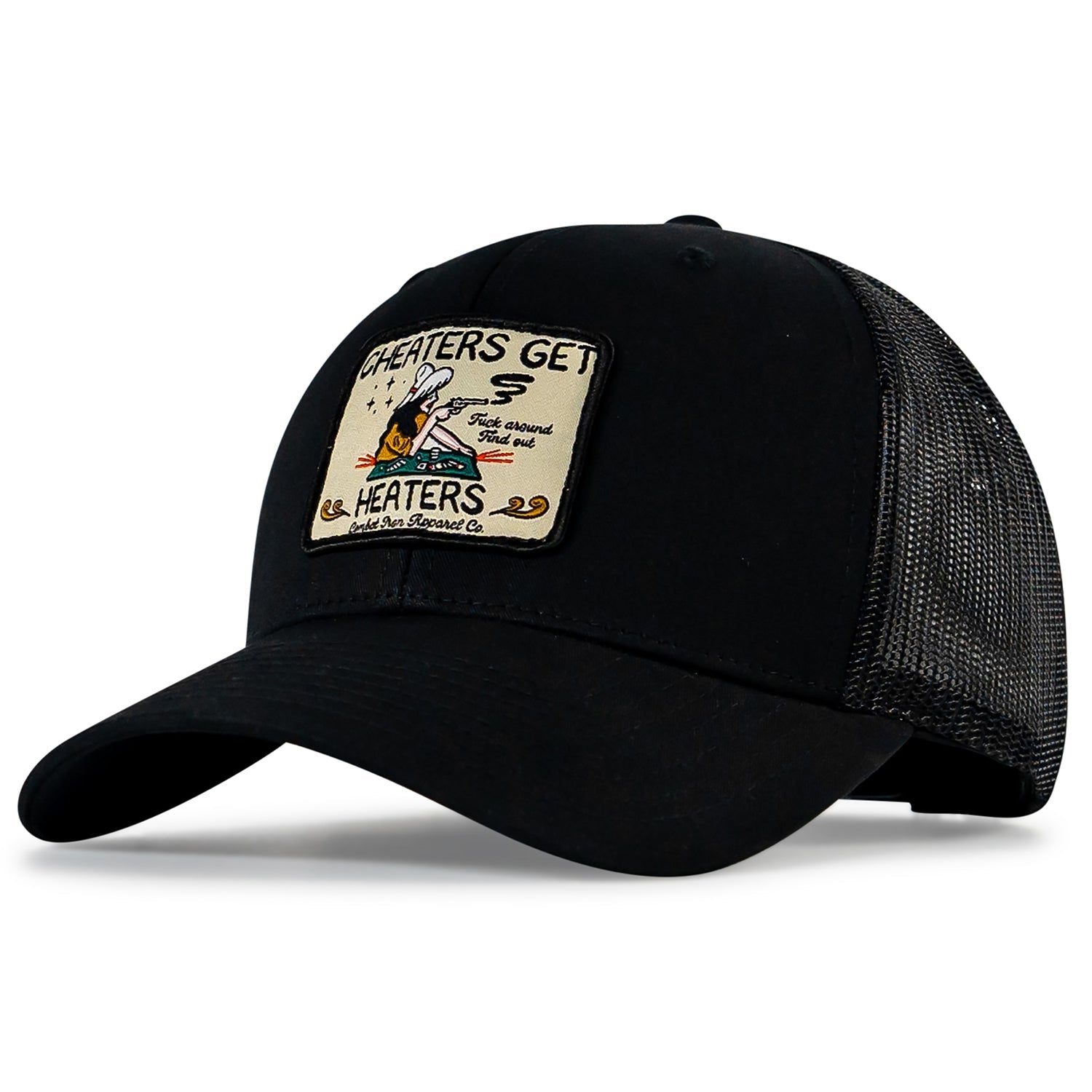 Cheaters Get Heaters Western Cowboy Patch SnapBack