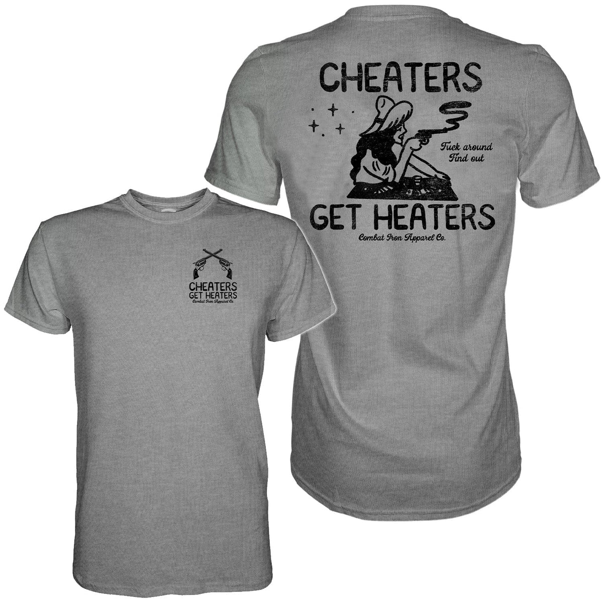 Cheaters Get Heaters Cowboy Edition Herren T-Shirt