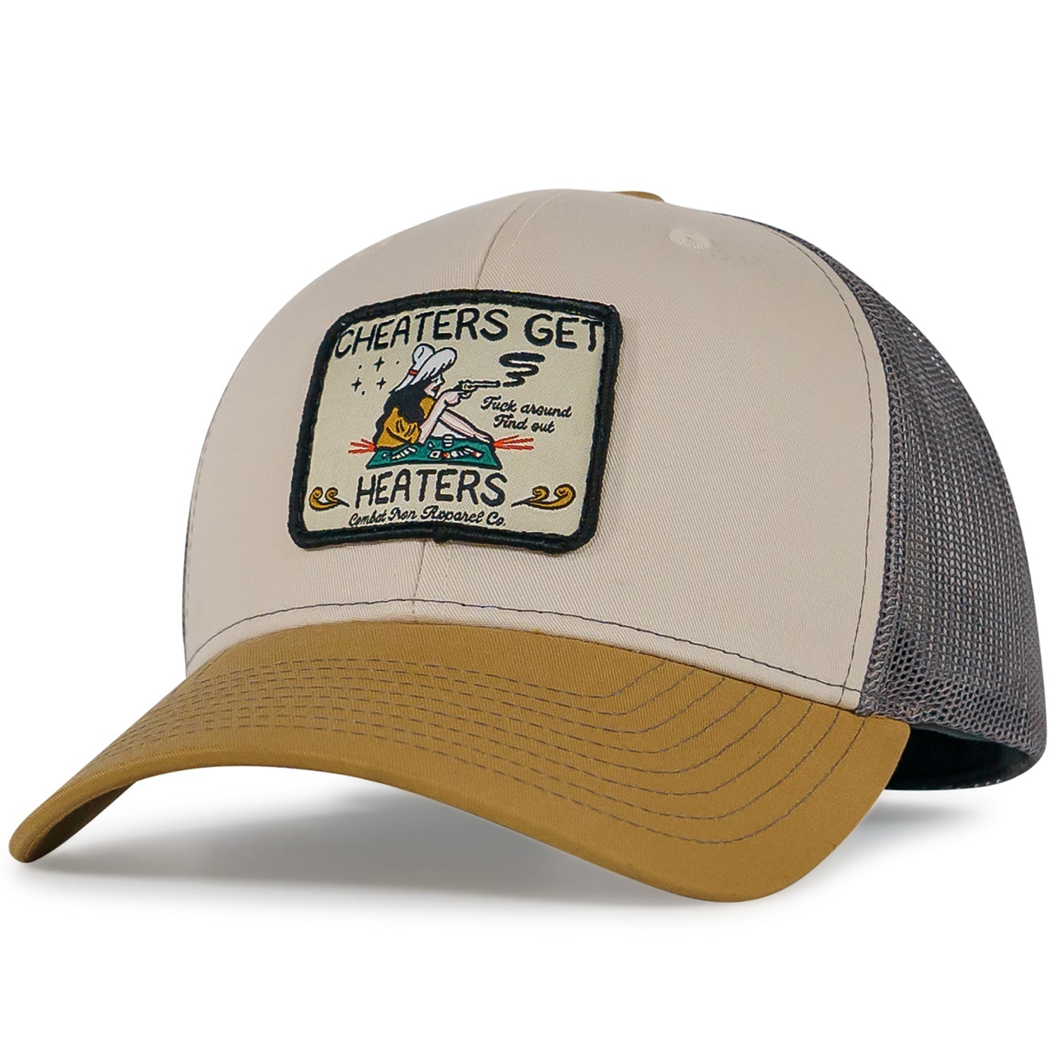 Cheaters Get Heaters Western Cowboy Patch SnapBack