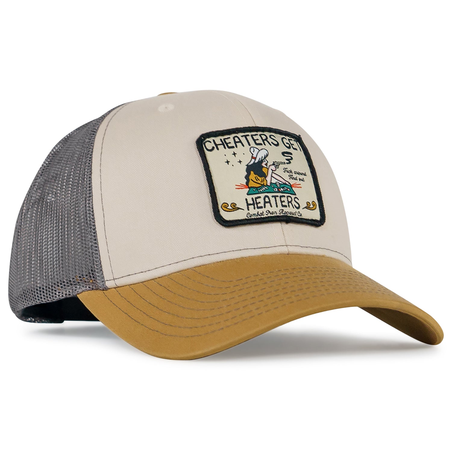 Cheaters Get Heaters Western Cowboy Patch SnapBack