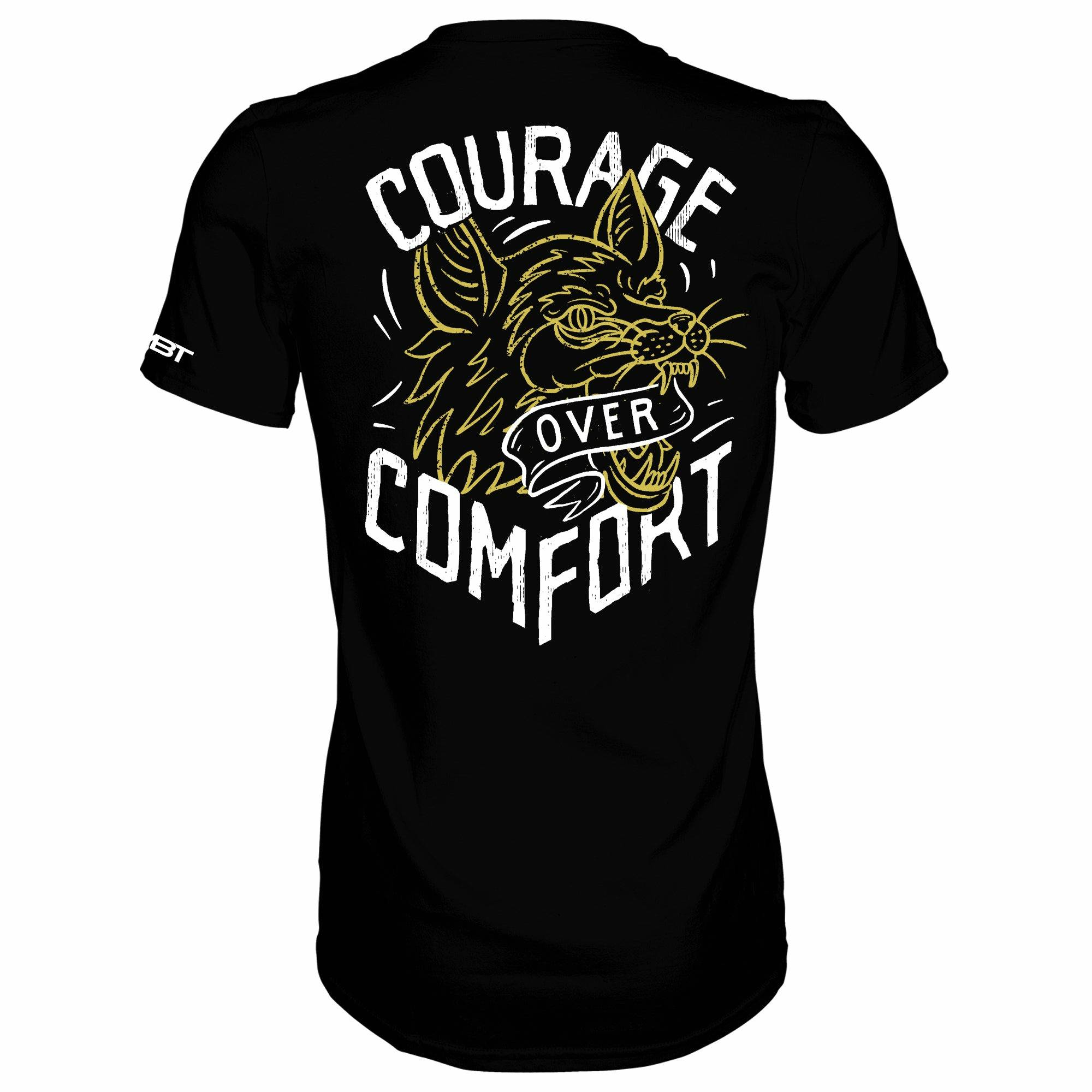 COURAGE OVER COMFORT - WOLF EDITION MEN’S T-SHIRT