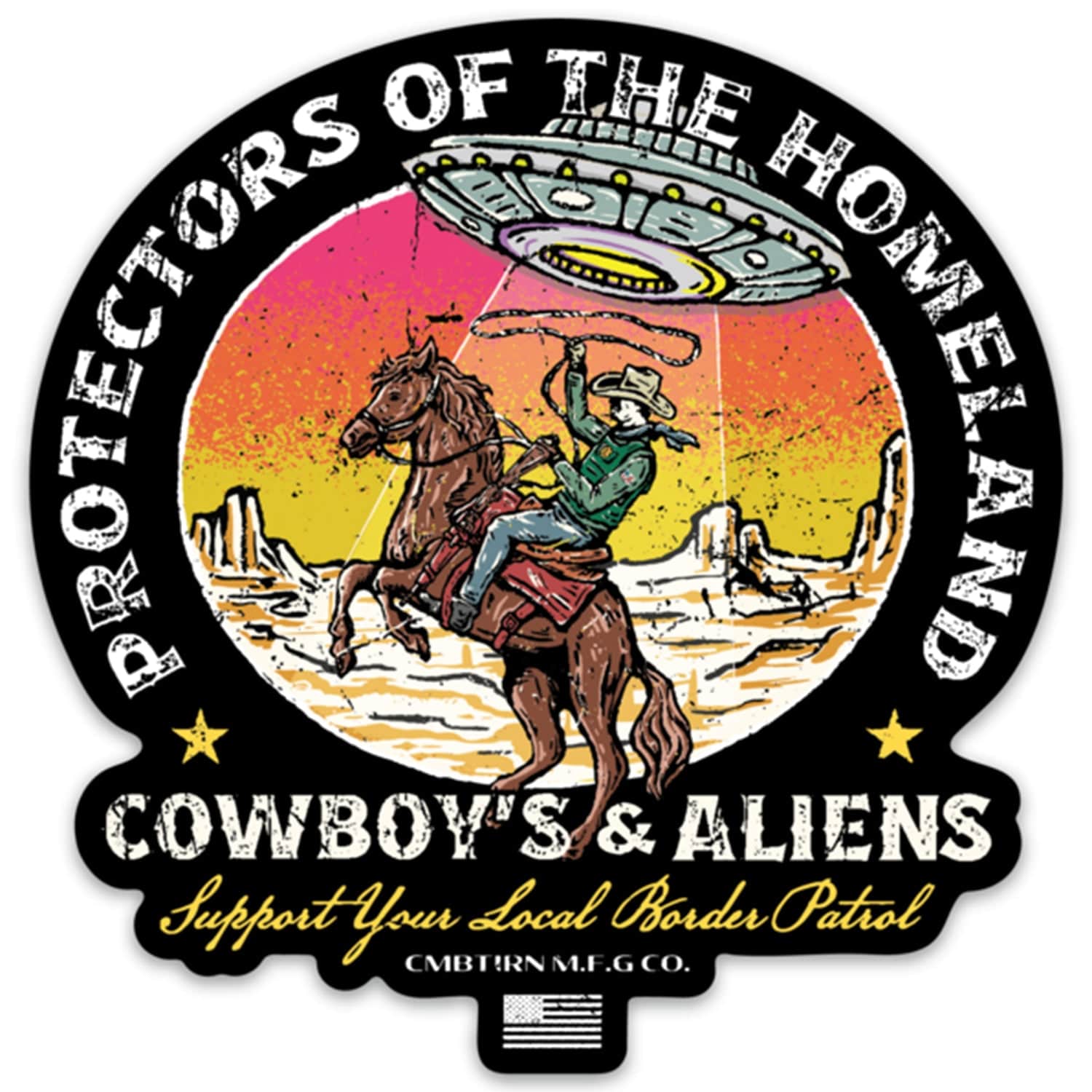 Cowboys & Aliens Border Patrol Decal Sticker