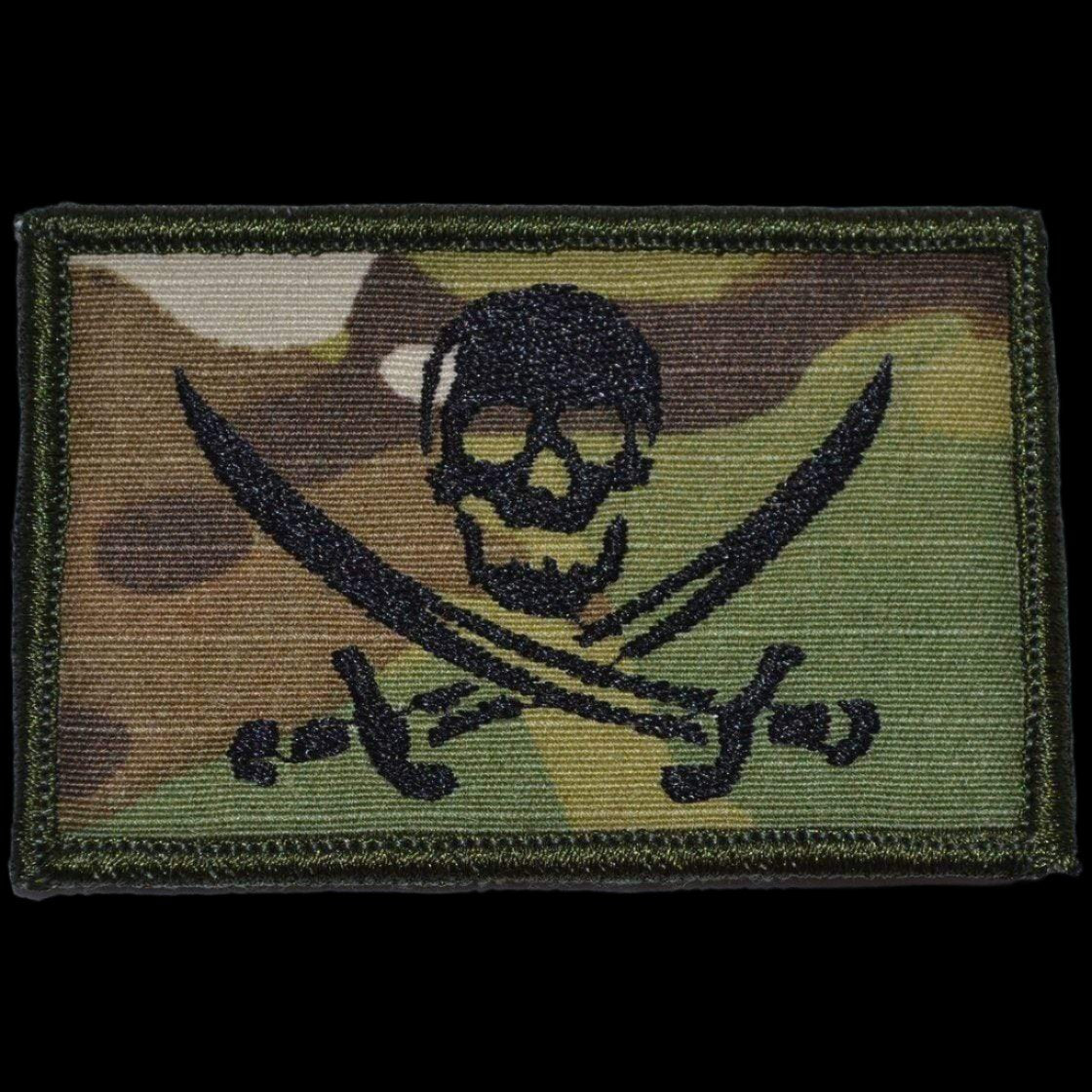 PIRATE JOLLY ROGER TACTICAL MORALE PATCH