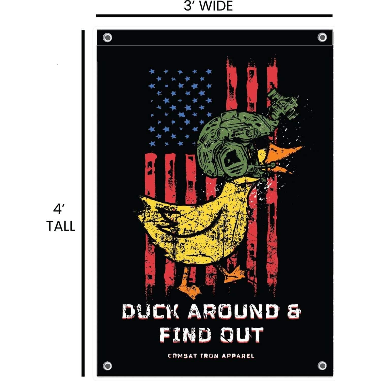 Duck Around & Find Out 3 X 4 Wall Flag