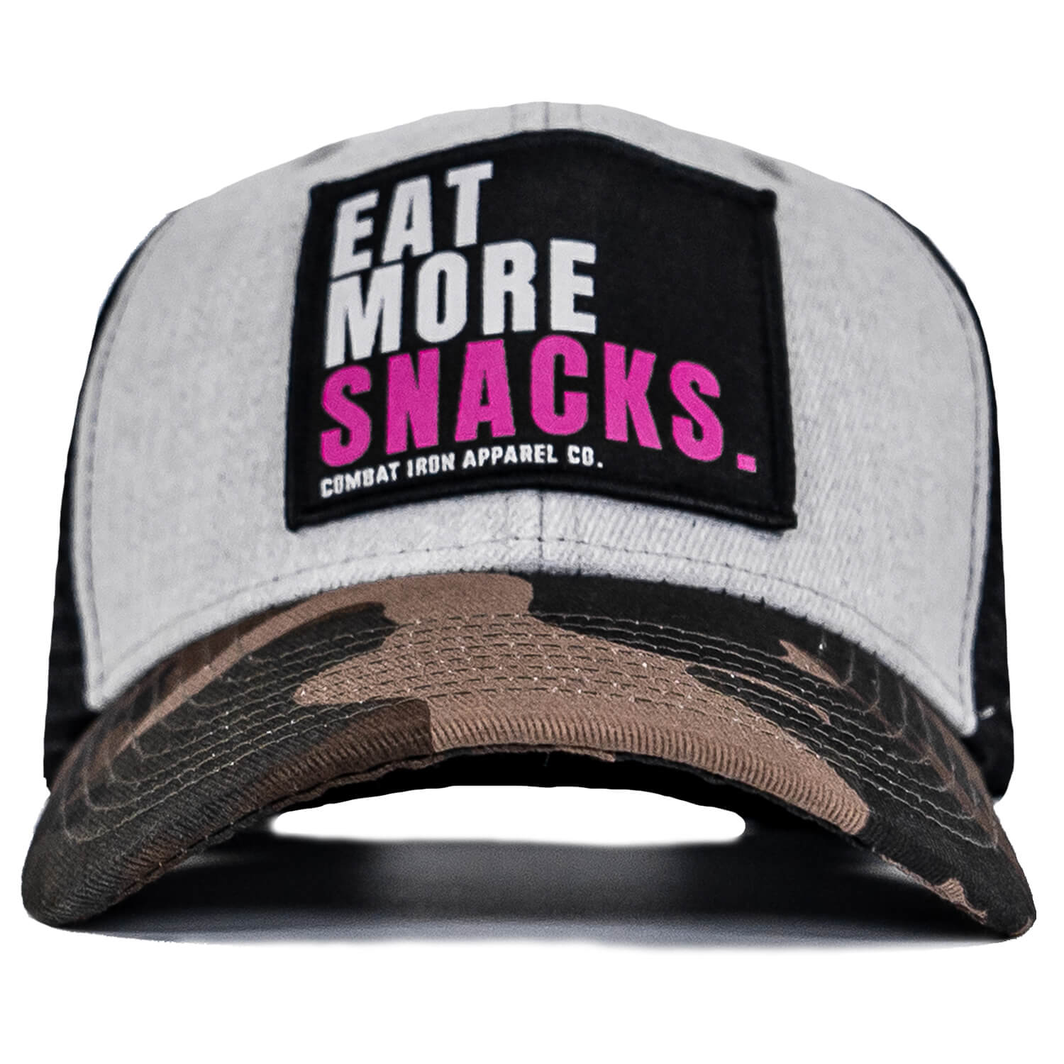 EAT MORE SNACKS Patch Snapback HAT