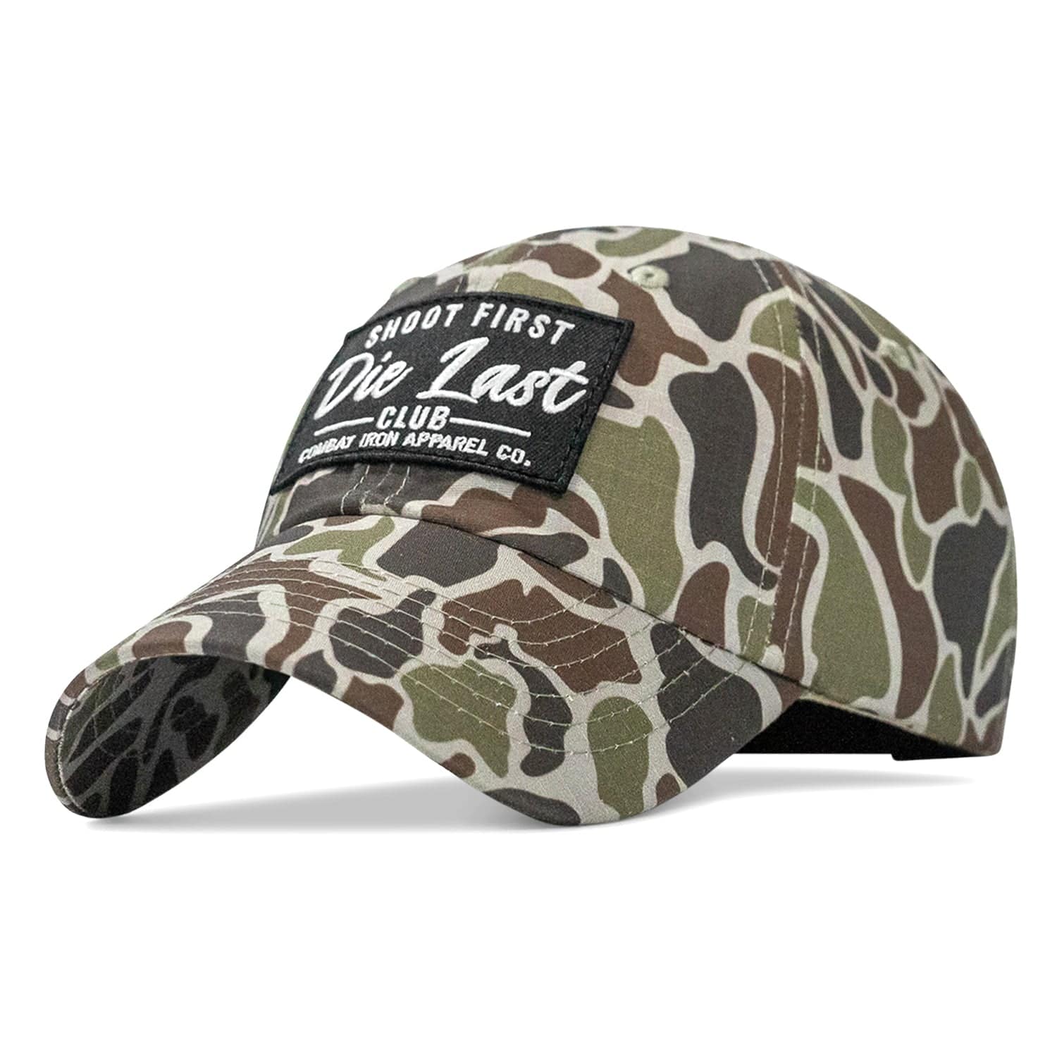 Shoot First. Die Last. Club Patch Low Profile Ripstop Flex Hat